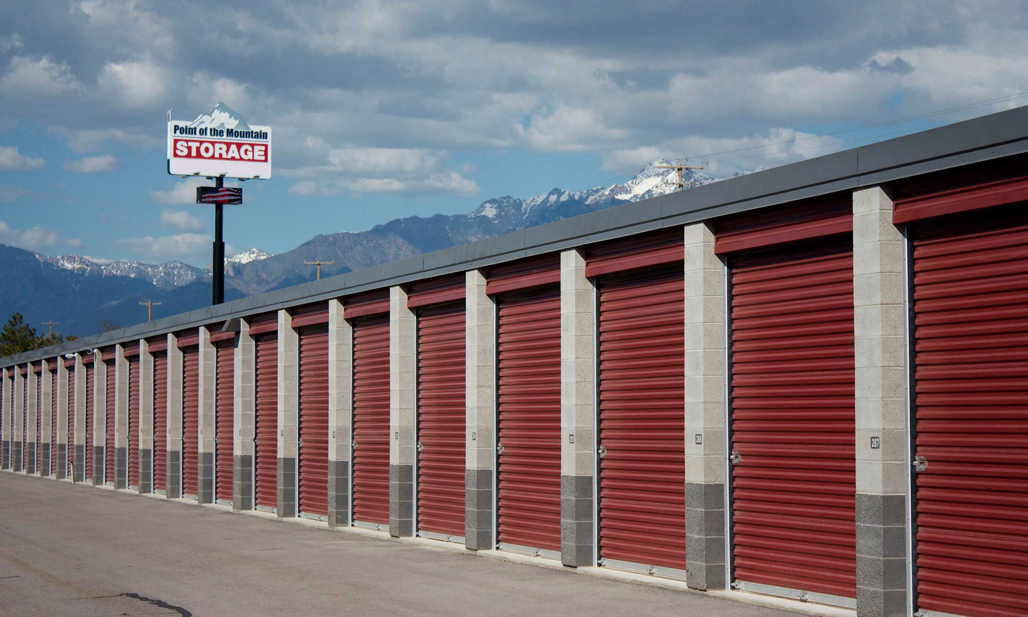 Map and directions to the self storage facility in Bluffdale
