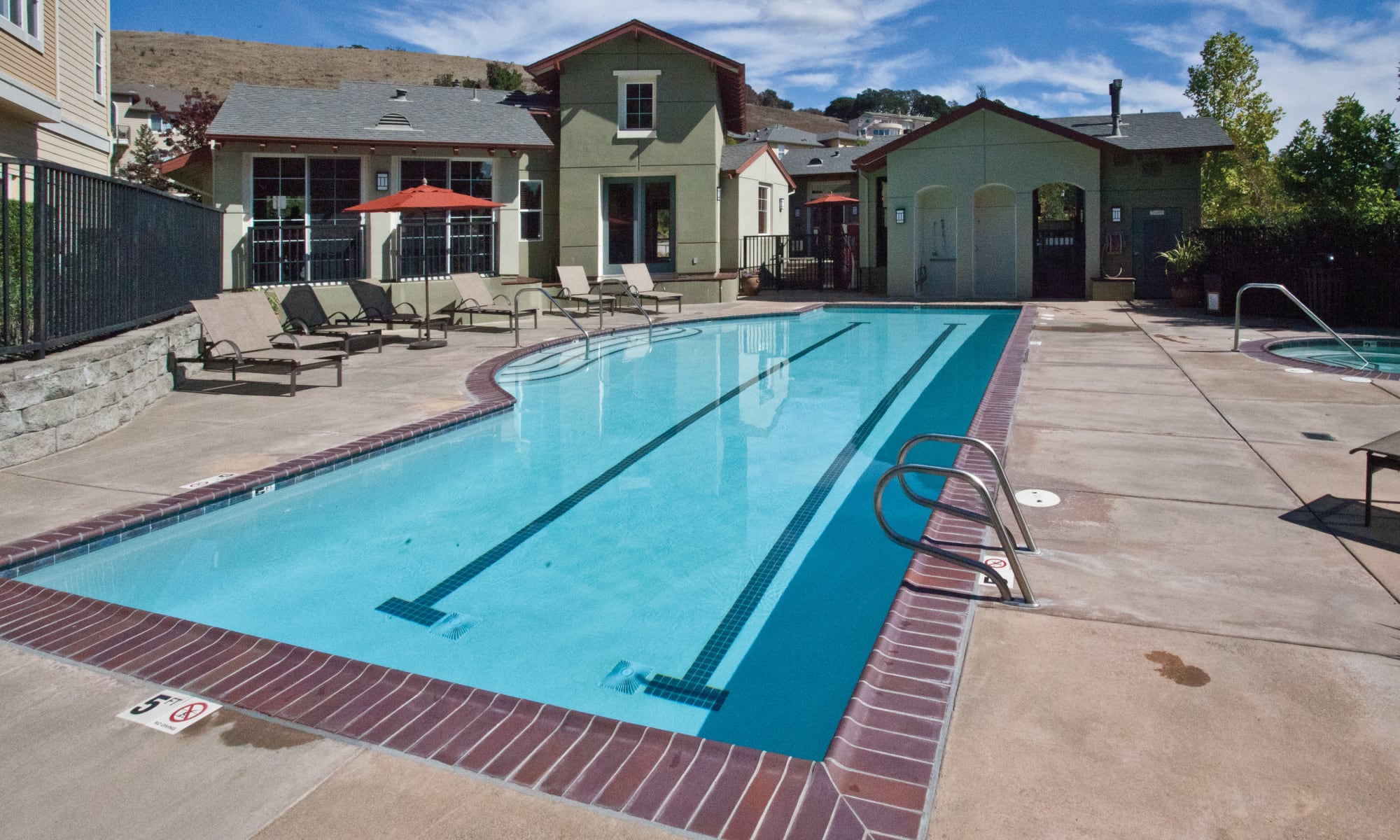 swimming pool for laps at The Boulders at Fountaingrove in Santa Rosa, California
