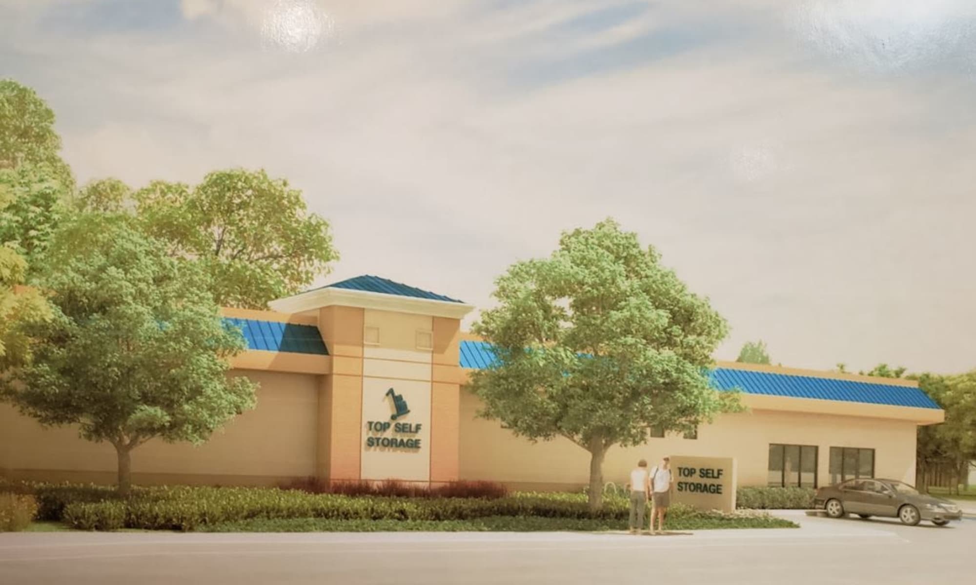 Exterior of Top Self Storage in West Palm Beach, Florida