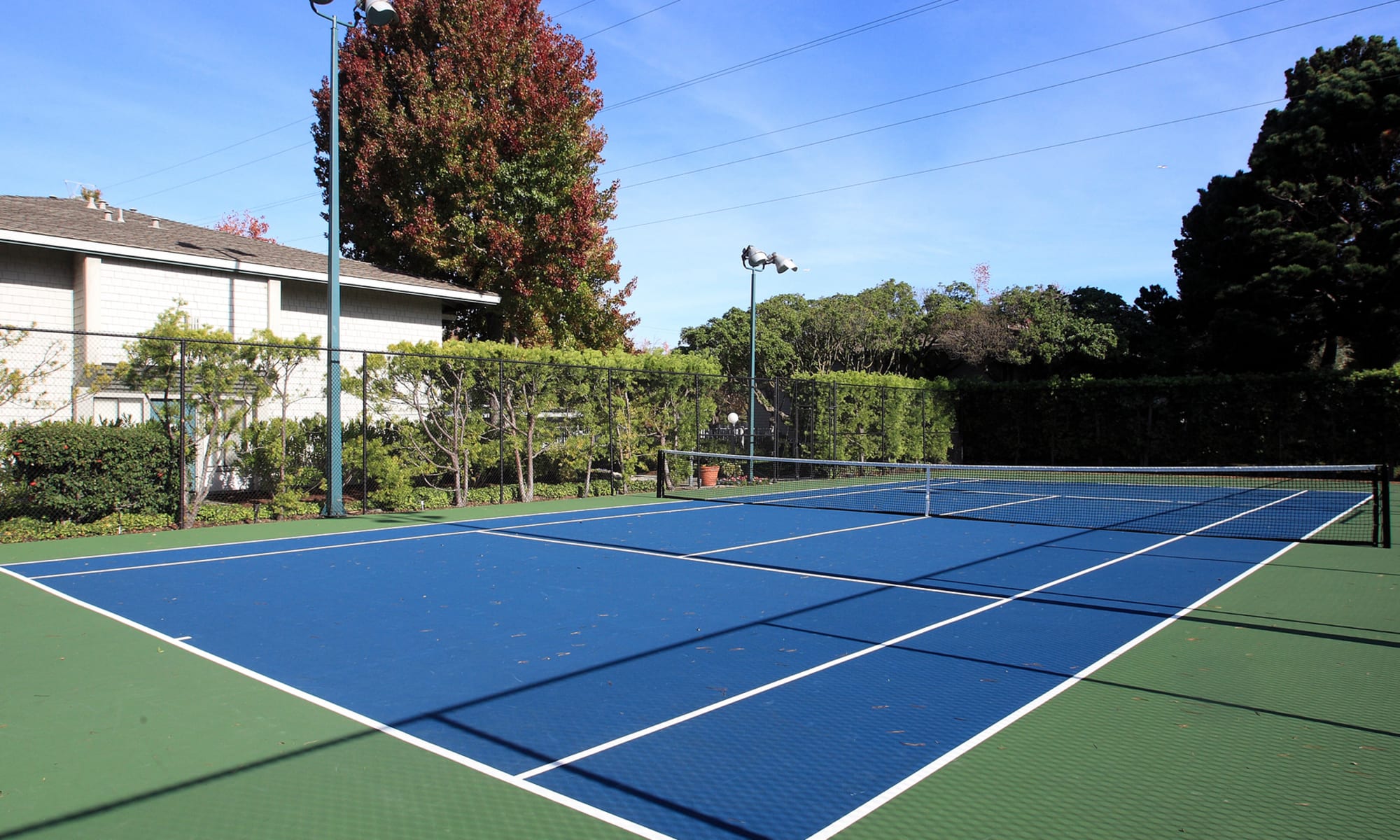 Tennis area at Beach Cove in Foster City, California