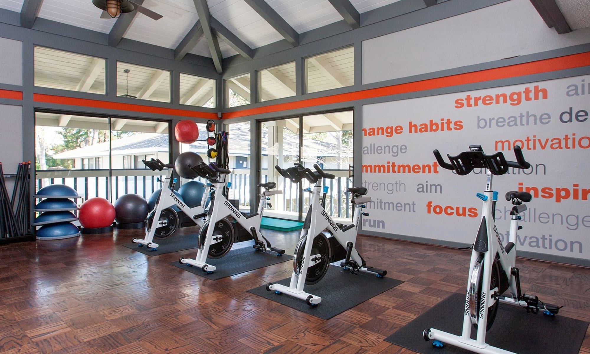 Gym facility at Beach Cove in Foster City, California
