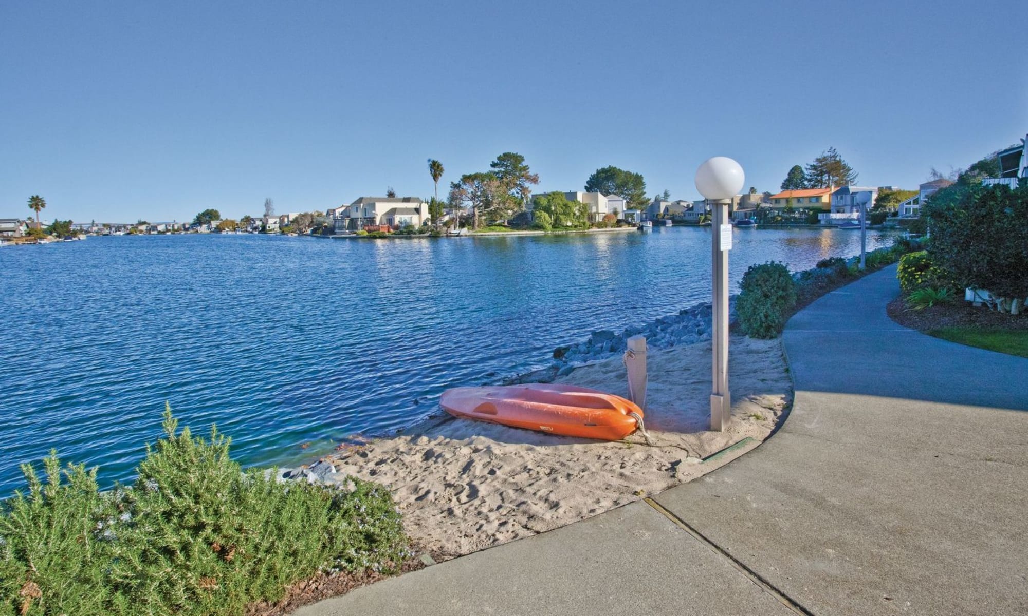 Water view at Shadow Cove in Foster City, California