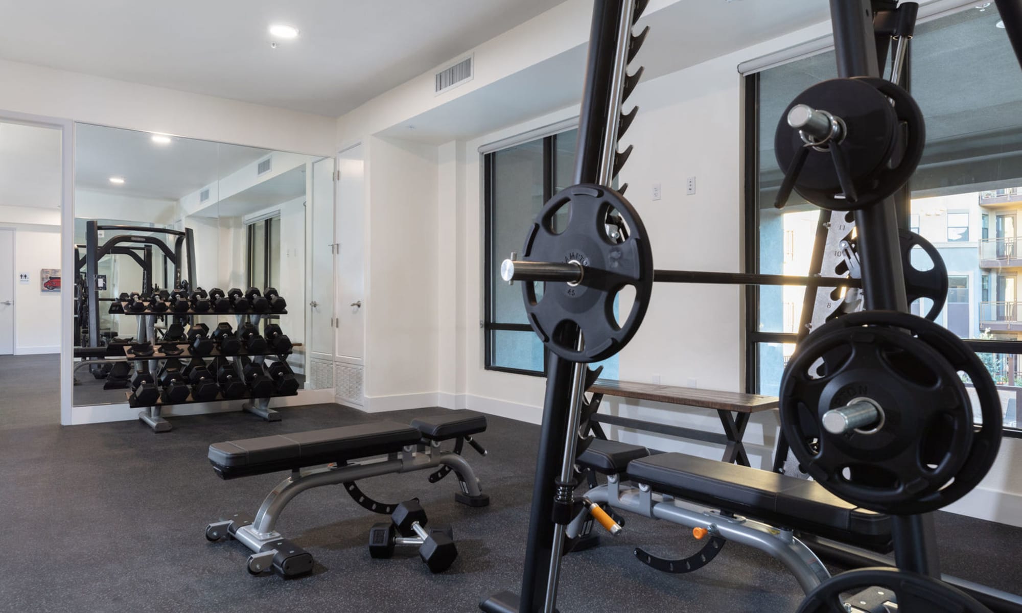 Gym room at Sunsweet in Morgan Hill, California