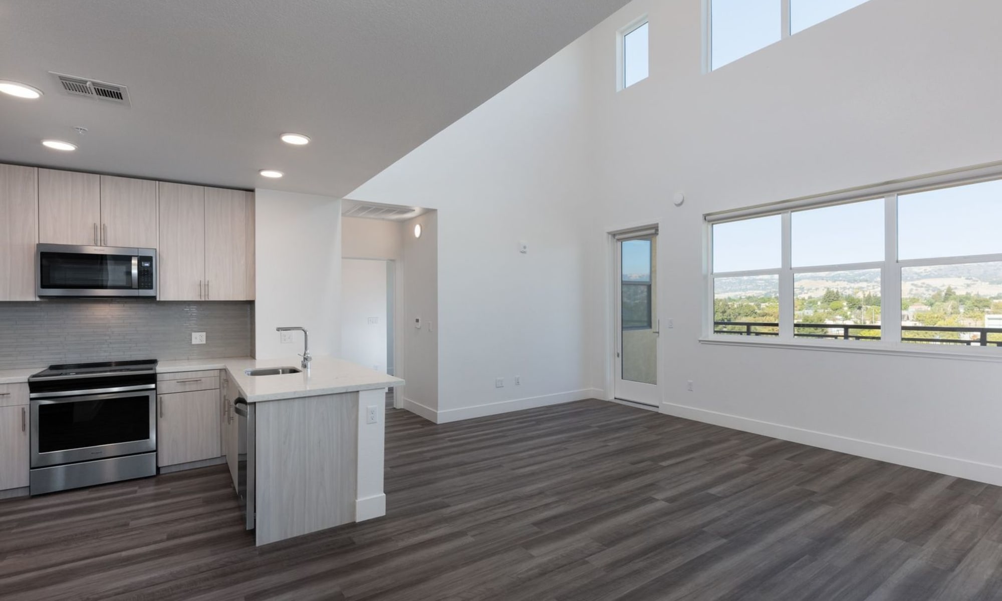 Modern apartment interiors at Sunsweet in Morgan Hill, California