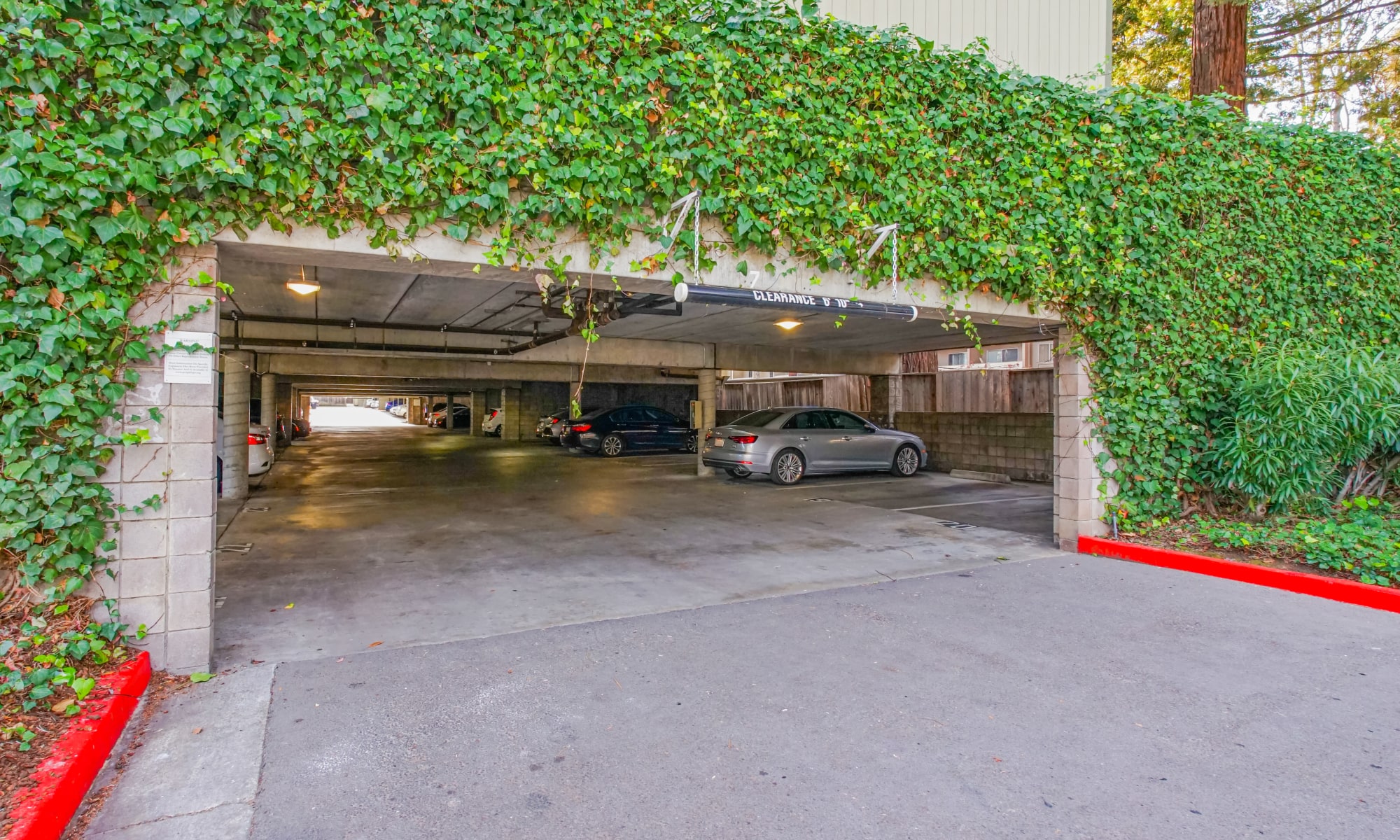 underground parking at Lincoln Glen in Sunnyvale, California