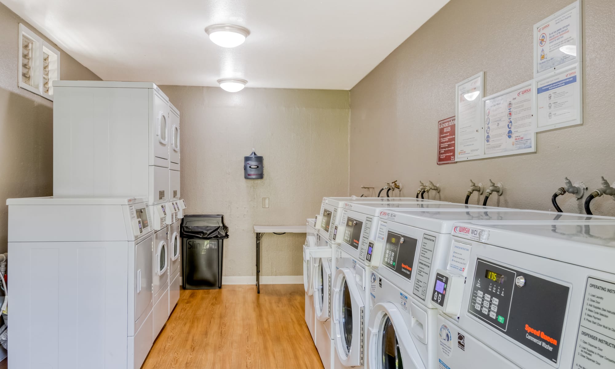 community laundromat at Countrywood in Fremont, California