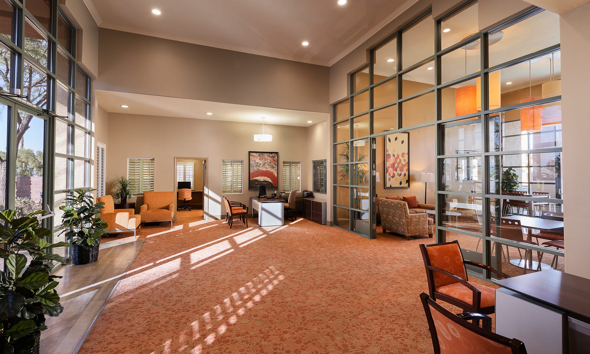 Spacious clubhouse at Allegro at La Entrada in Henderson, Nevada