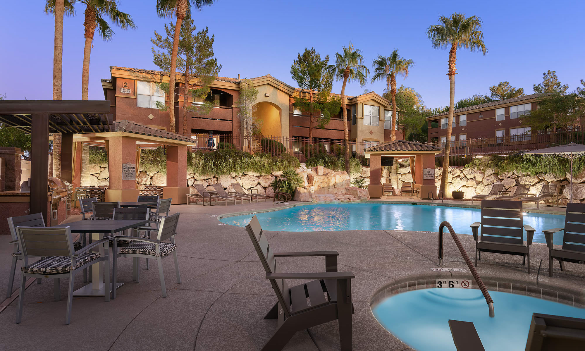 Resort-style pool at Allegro at La Entrada in Henderson, Nevada