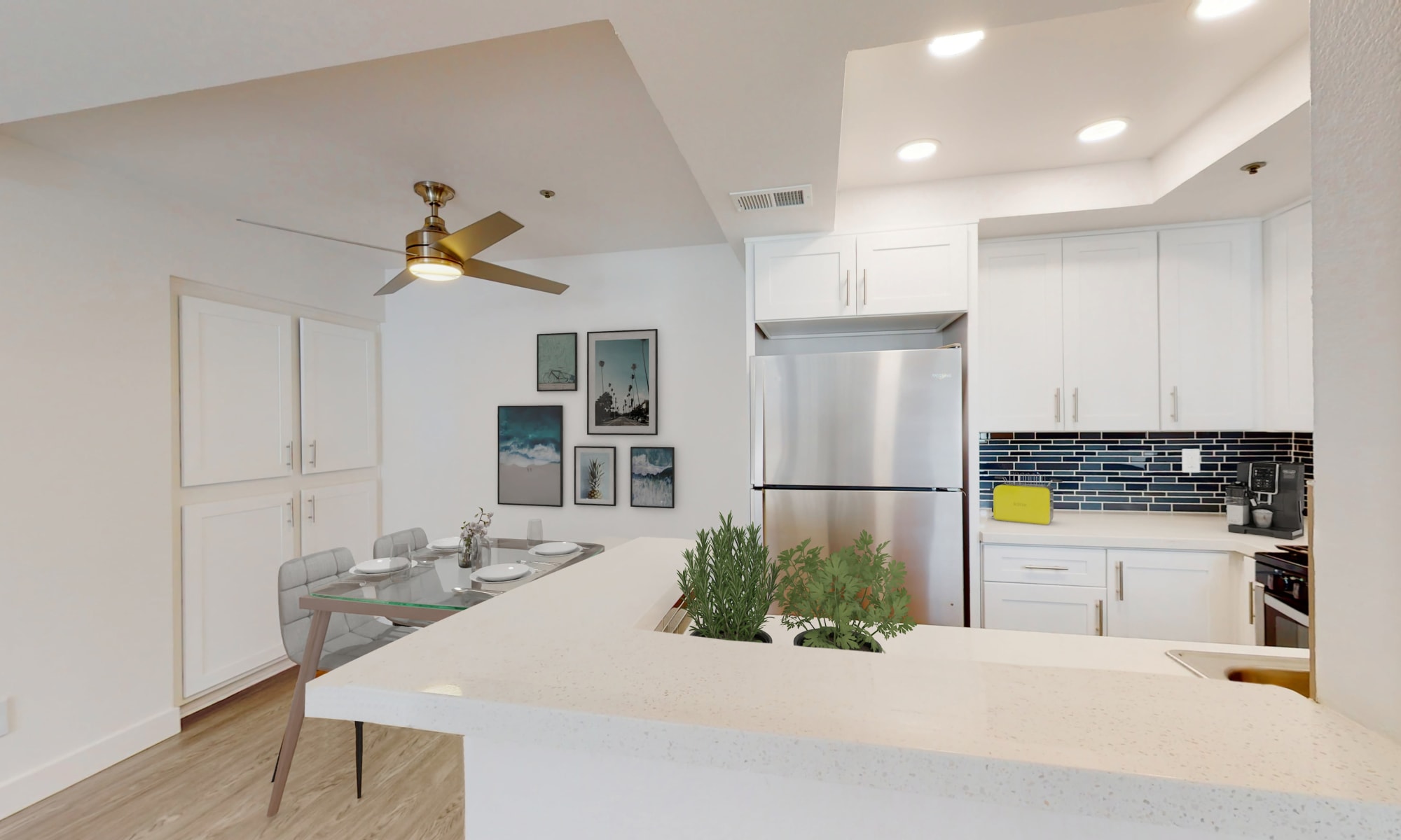 Newly remodeled kitchen in Sendero one-bedroom