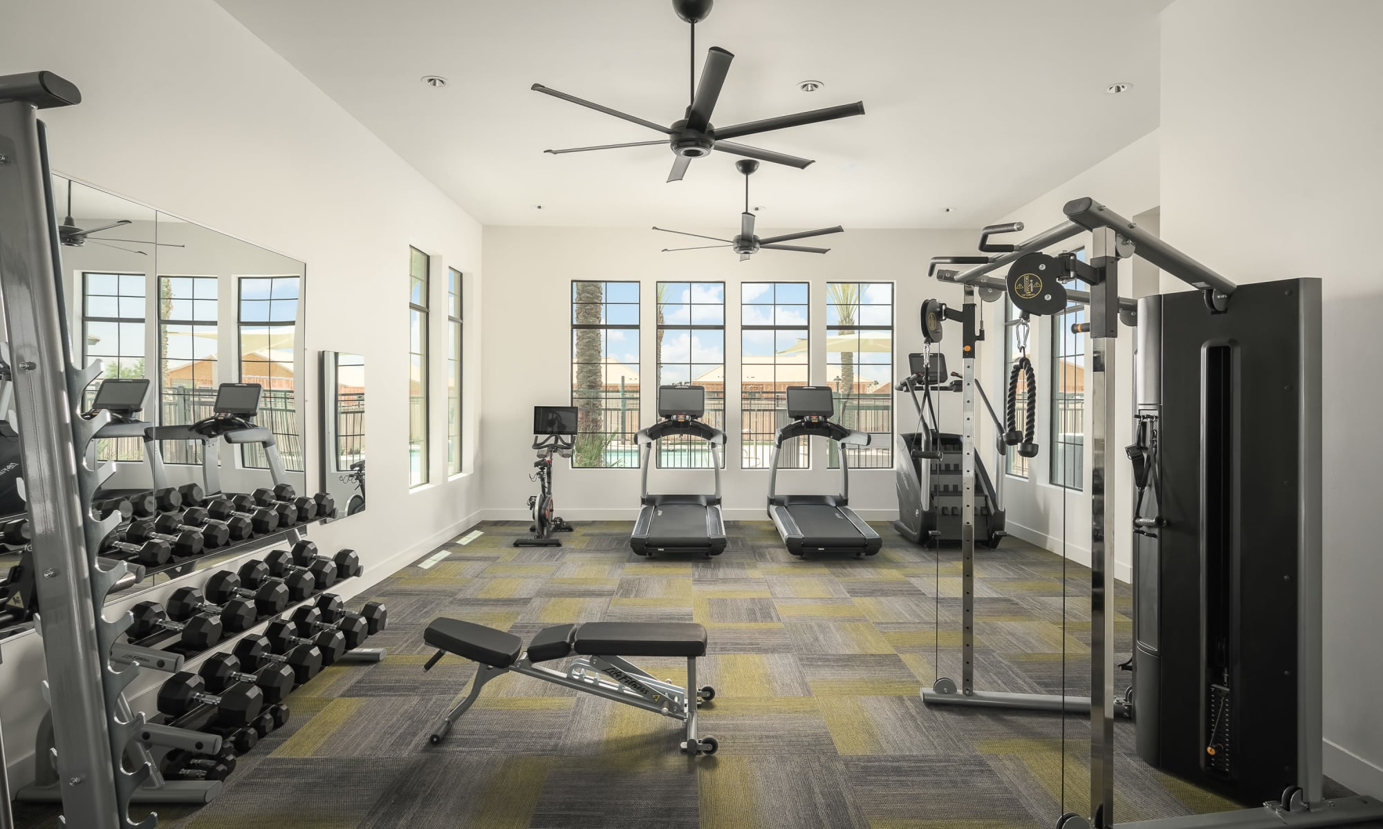 Fitness center at Peralta Vista in Mesa, Arizona