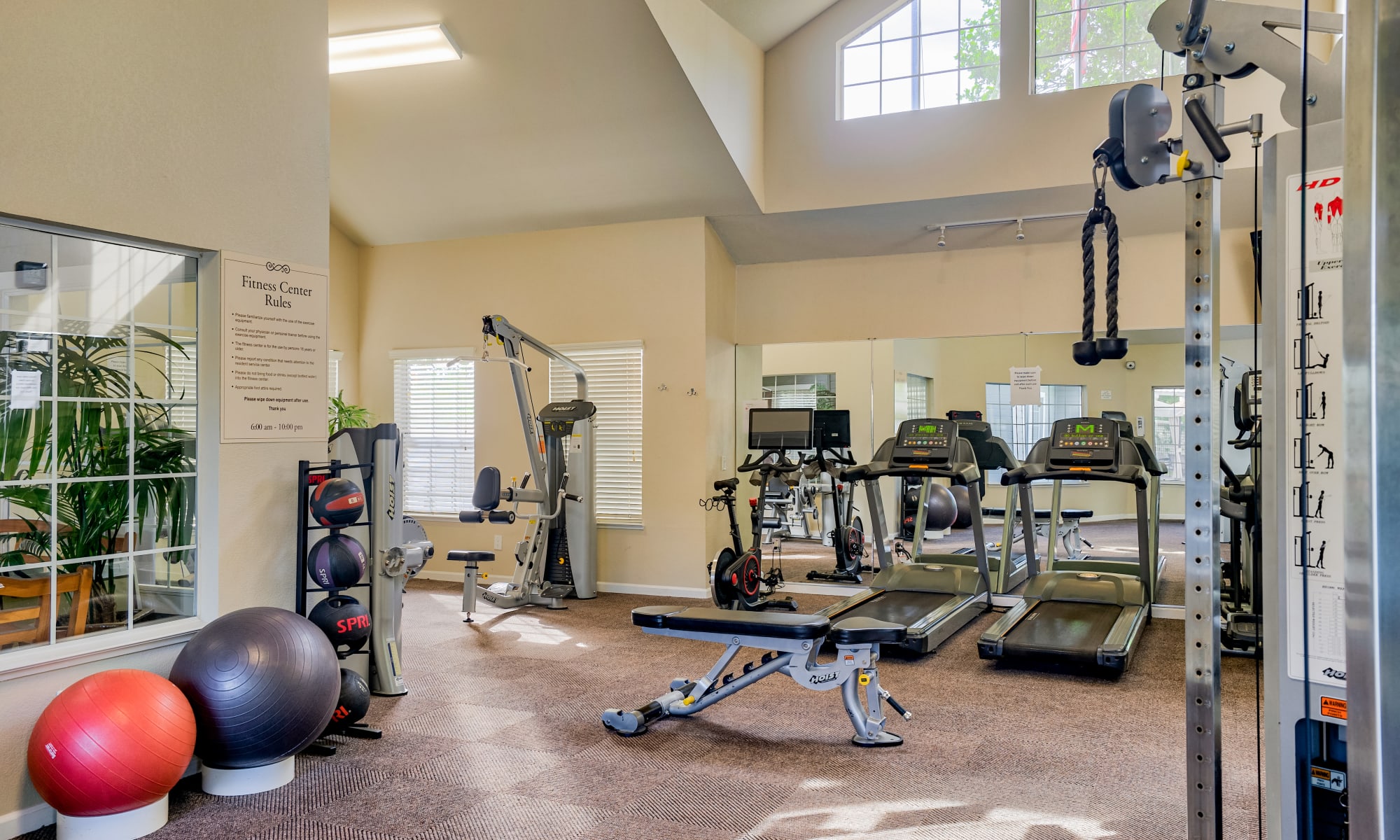 fitness center at The Villages in Santa Rosa, California