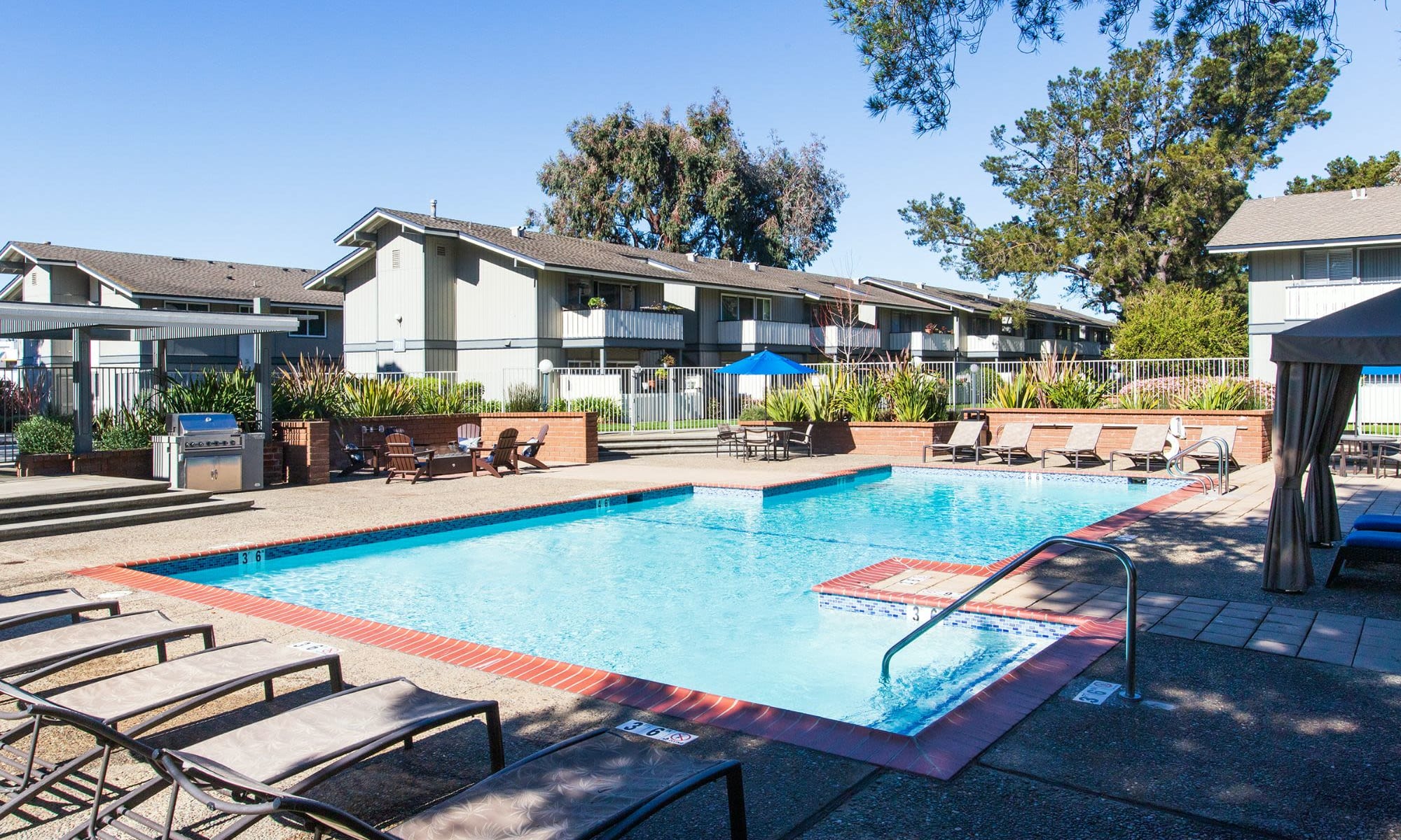 Swimming pool at Sand Cove in Foster City, California