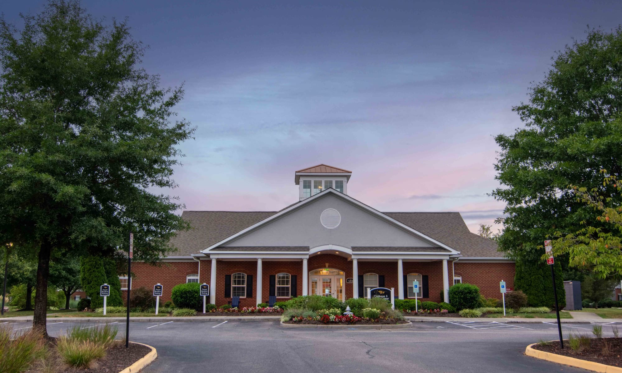 Cool modern leasing office at River Forest in Chester, Virginia