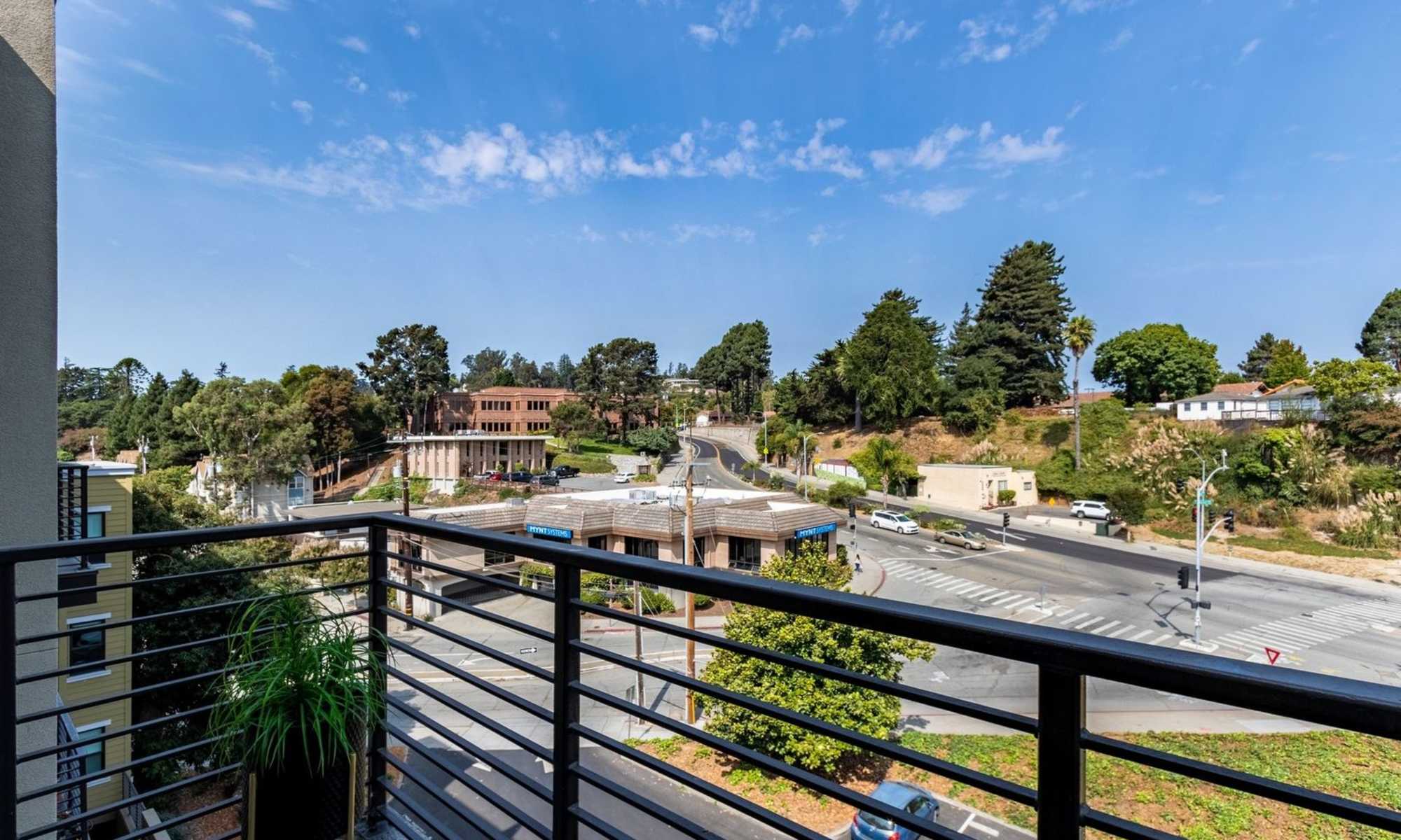 Balcony at Nanda on Pacific in Santa Cruz, California