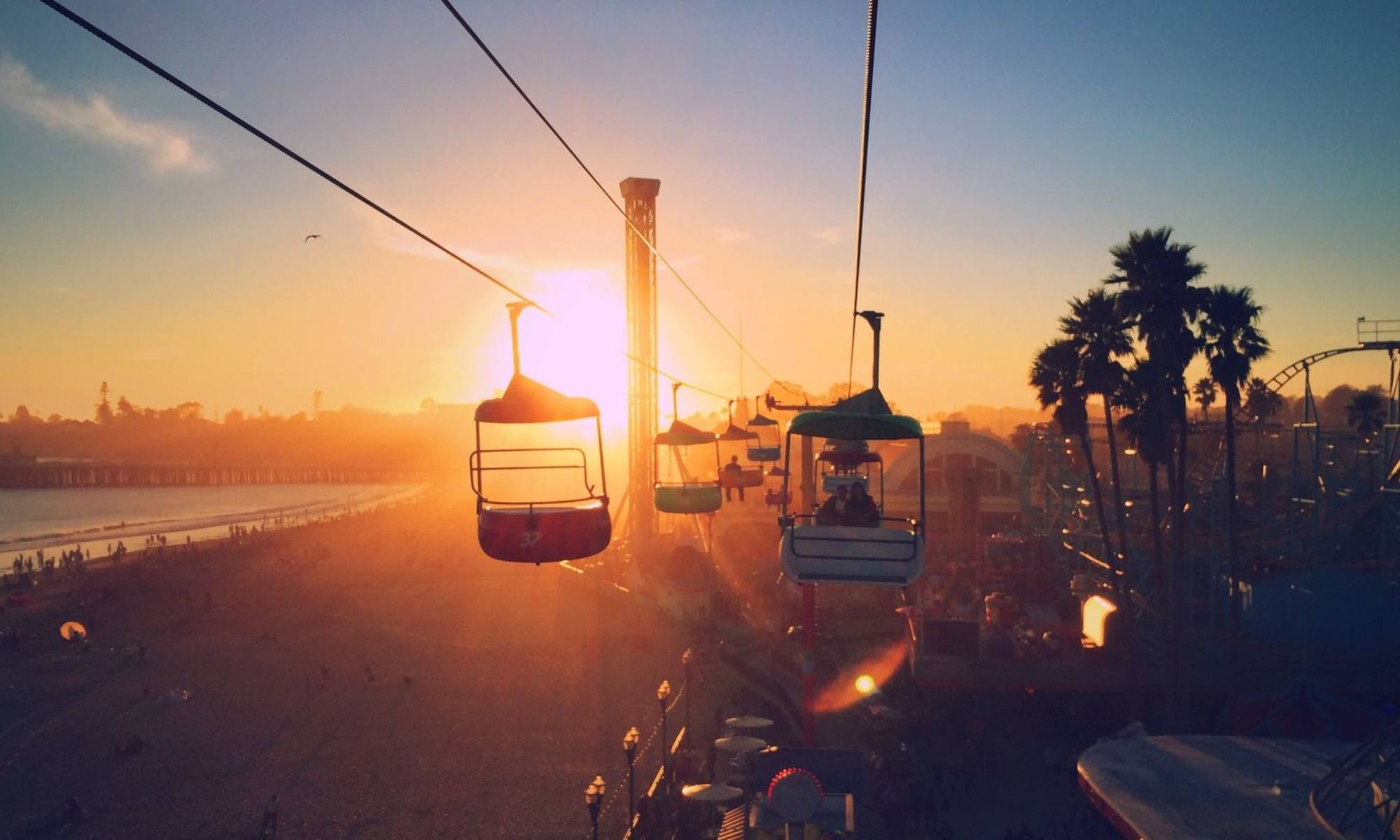 Sky Tram at Nanda on Pacific in Santa Cruz, California