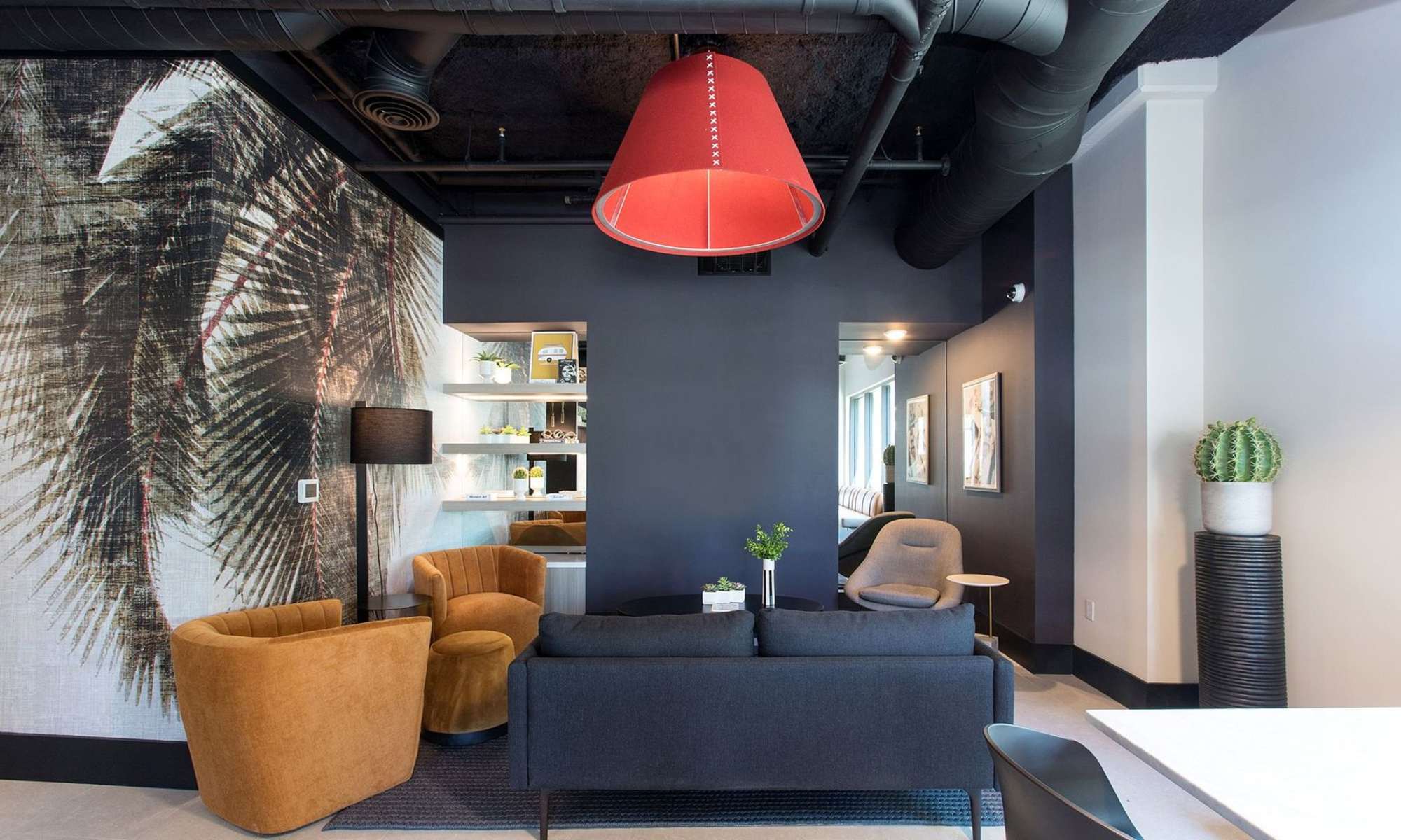 Leasing office at Nanda on Pacific in Santa Cruz, California