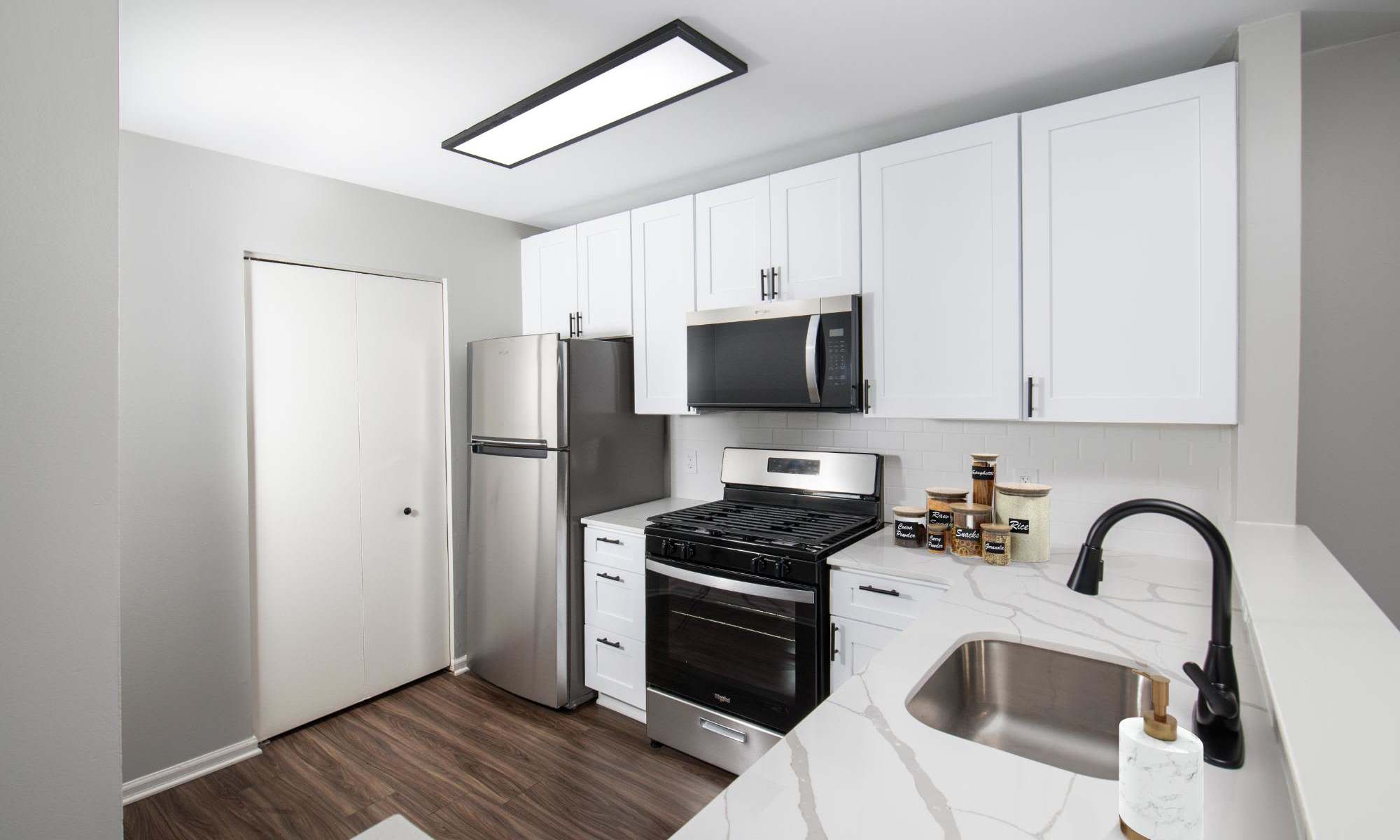 Kitchen at Iron Ridge and Stonegate Apartments in Elkton, Maryland