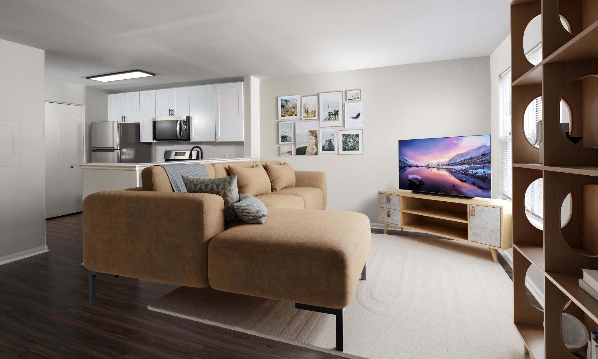 Living room at Iron Ridge and Stonegate Apartments in Elkton, Maryland
