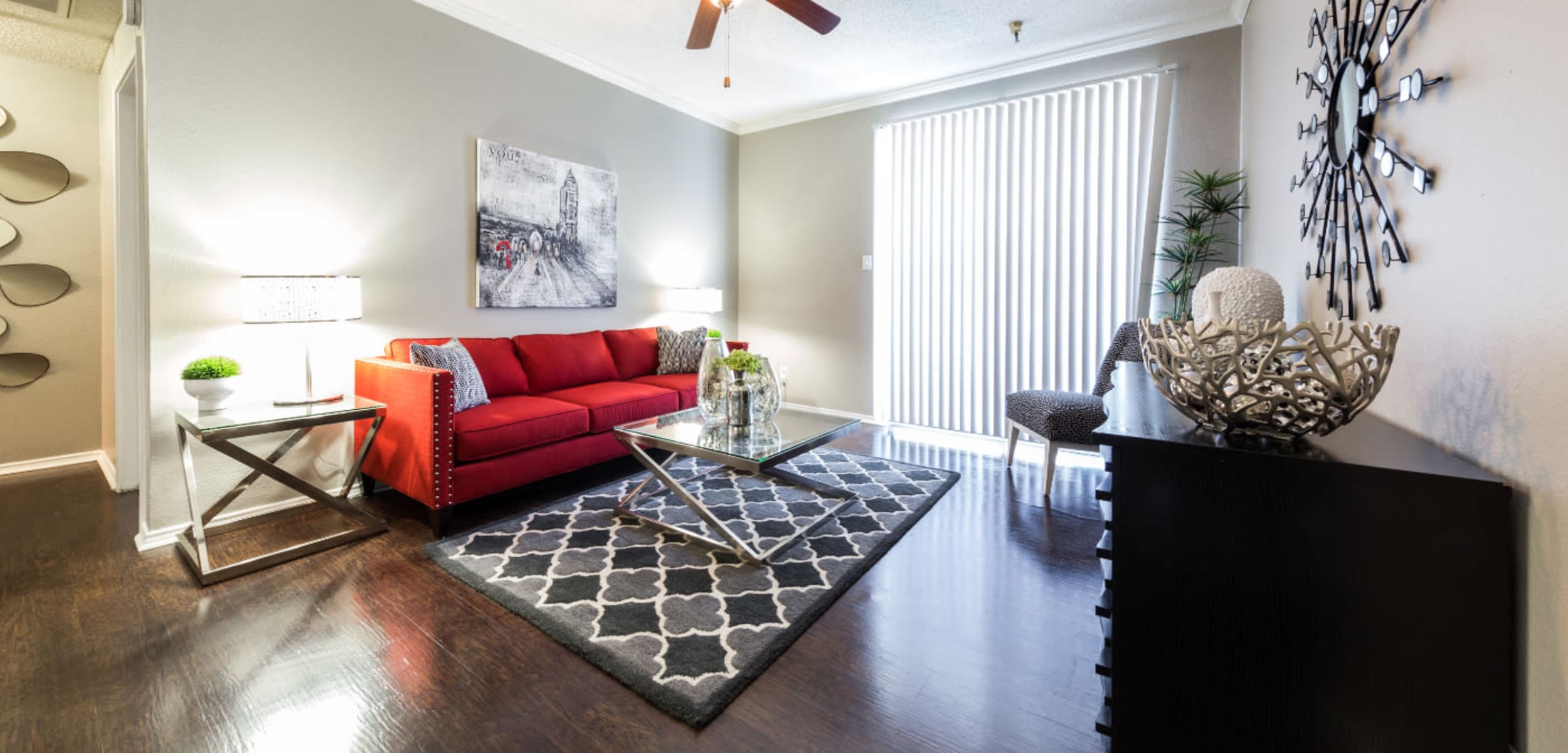 Living space at Marquis at Legacy in Plano, Texas