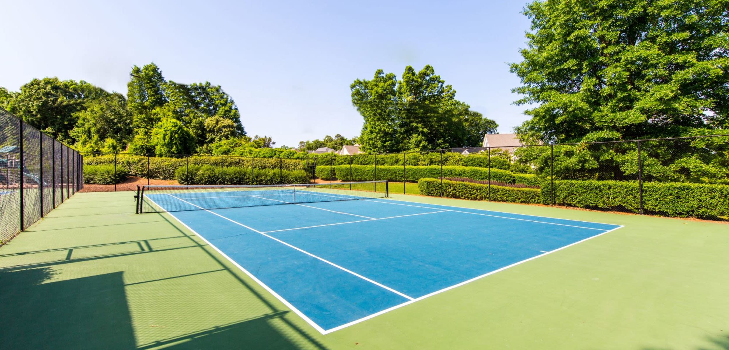 Tennis court at at Marquis on Edwards Mill in Raleigh, North Carolina