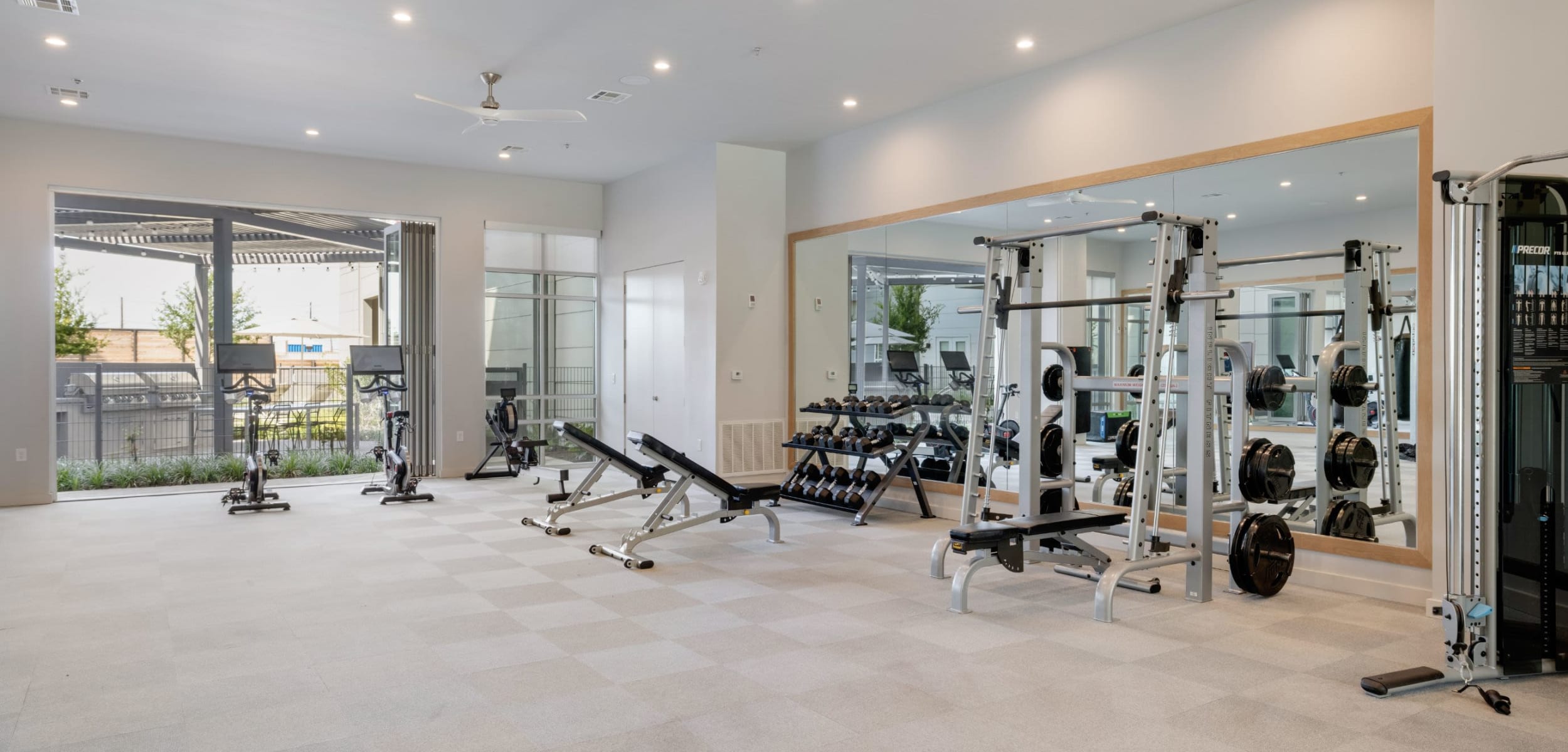 Fitness area with all the equipment you need at 44 South in Austin, Texas