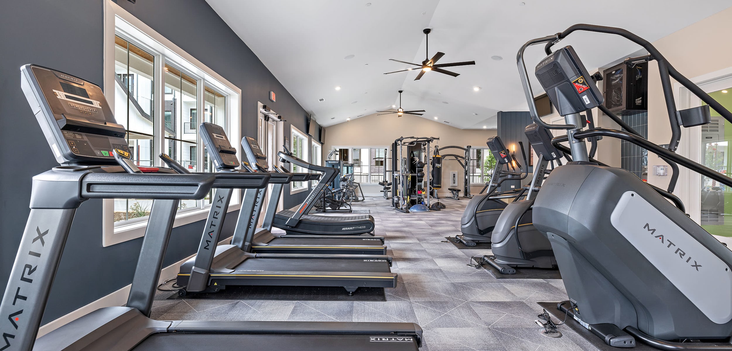 fitness center at The Gabriel in Leander, Texas
