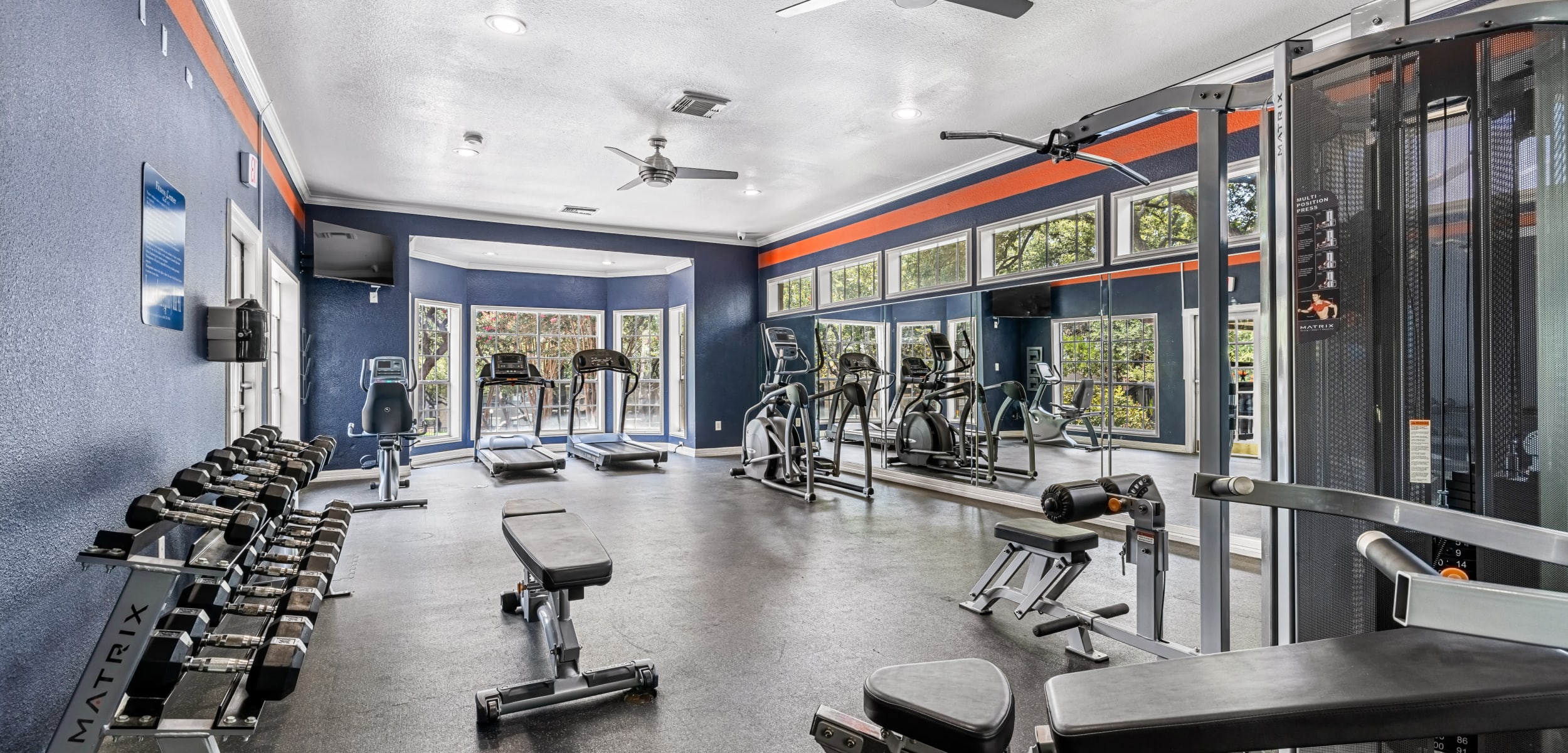 Fitness center at Marquis at Deerfield in San Antonio, Texas
