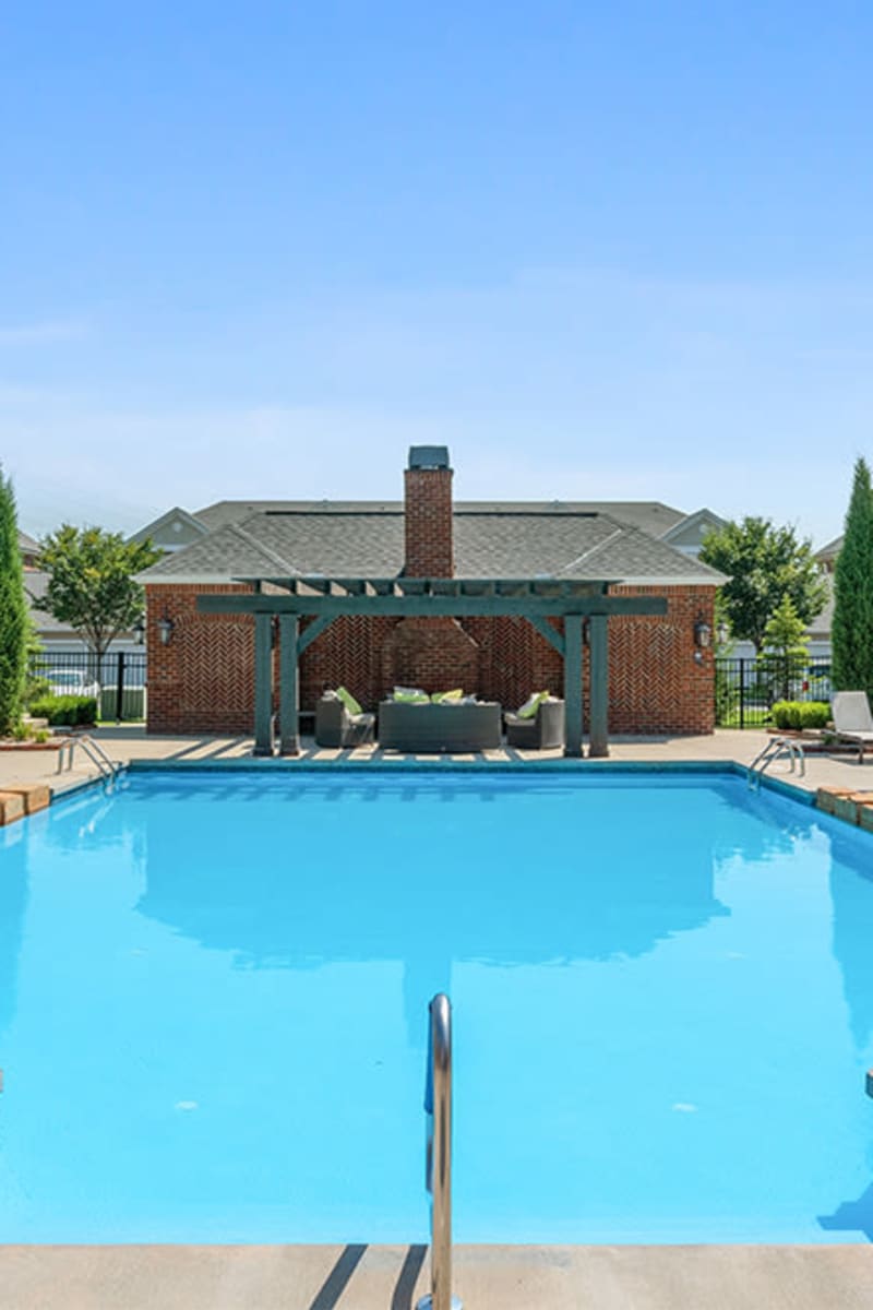 Swimming pool at Clifton Park Apartment Homes in New Albany, Ohio