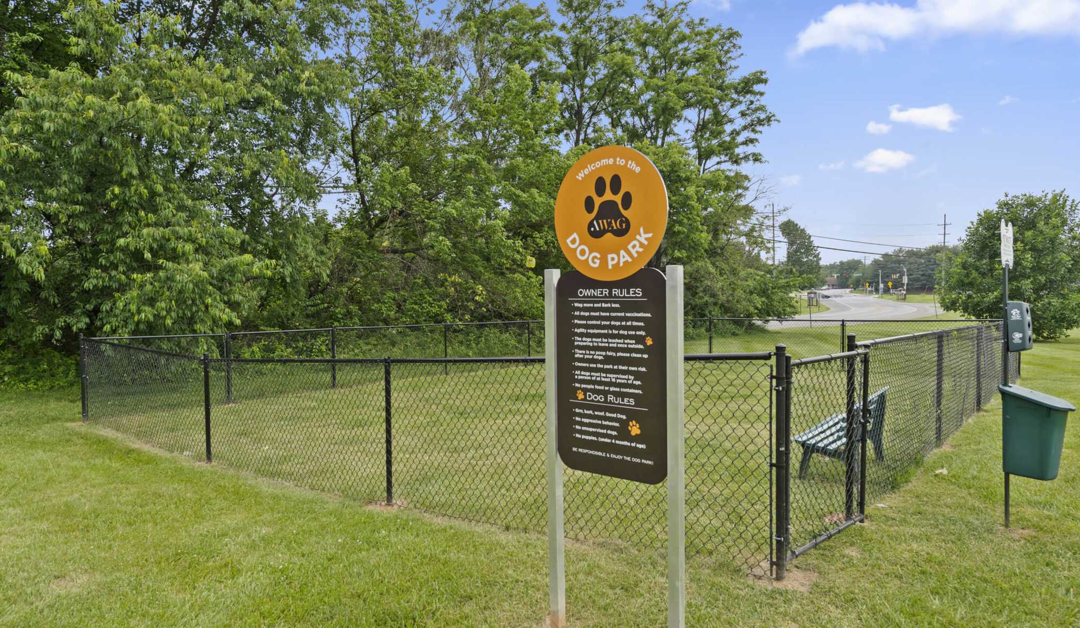 new dog park at The Ridge in Hagerstown, Maryland