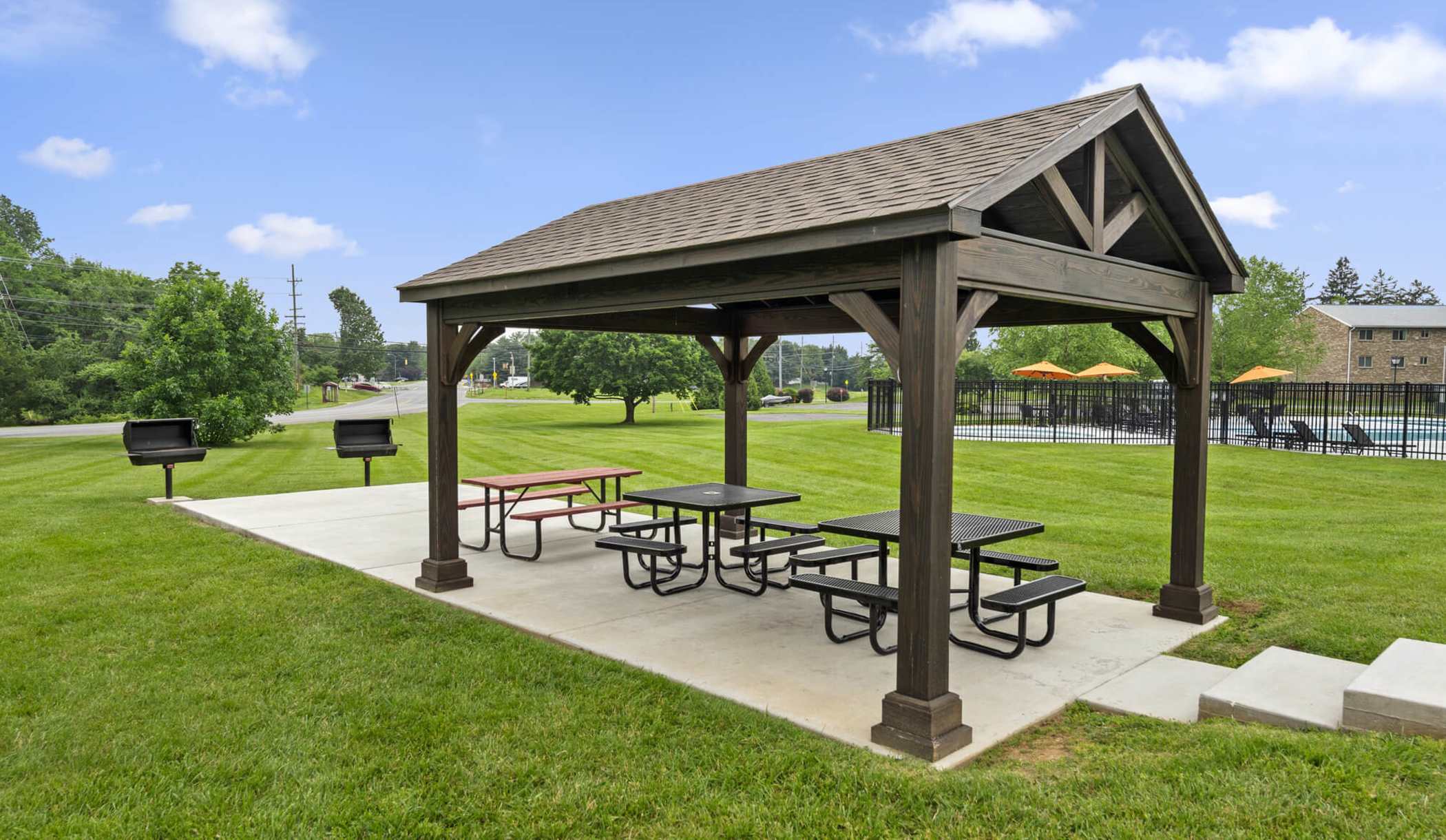 grilling picnic and gazebo at The Ridge in Hagerstown, Maryland