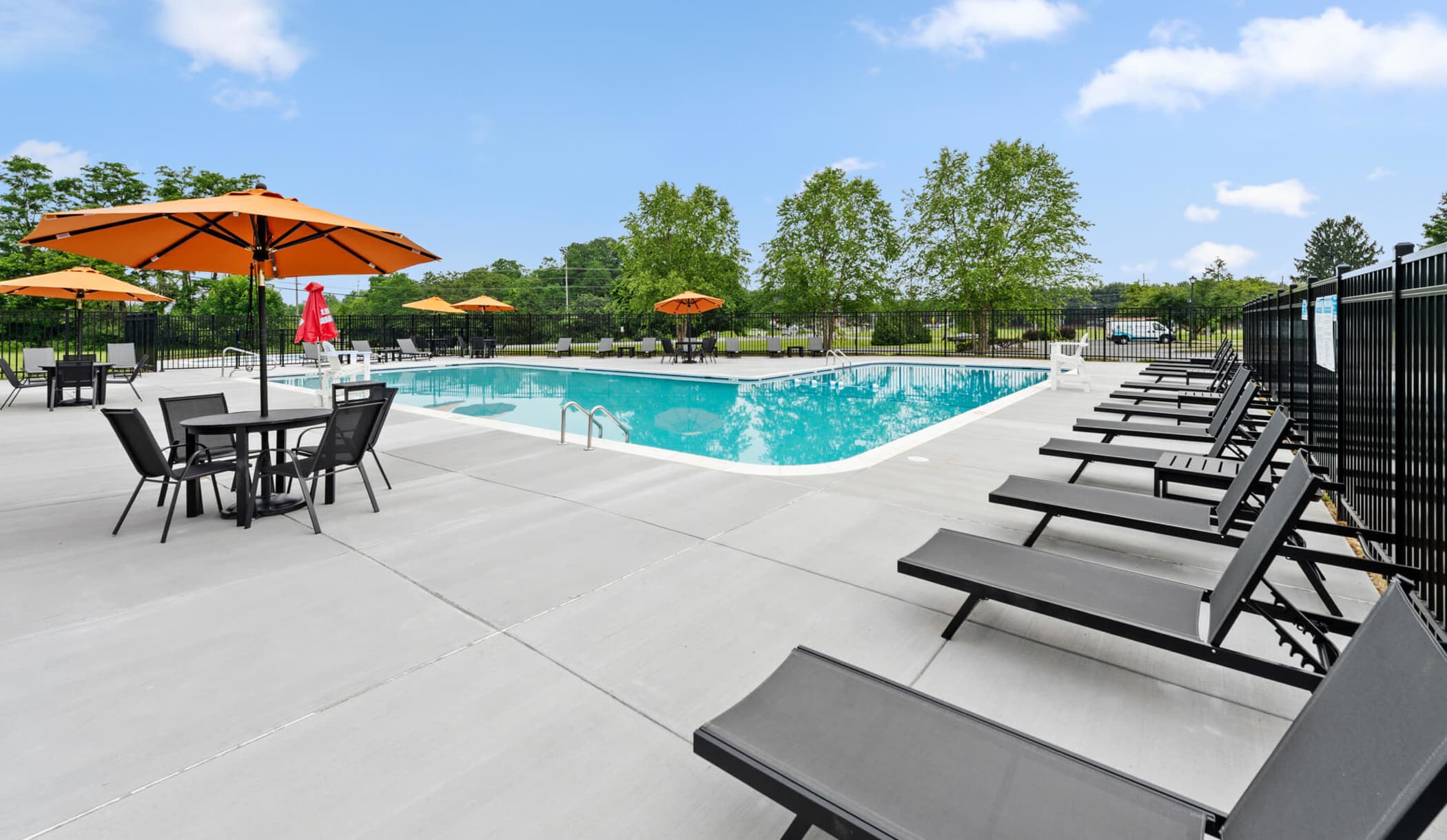pool with sundeck at The Ridge in Hagerstown, Maryland