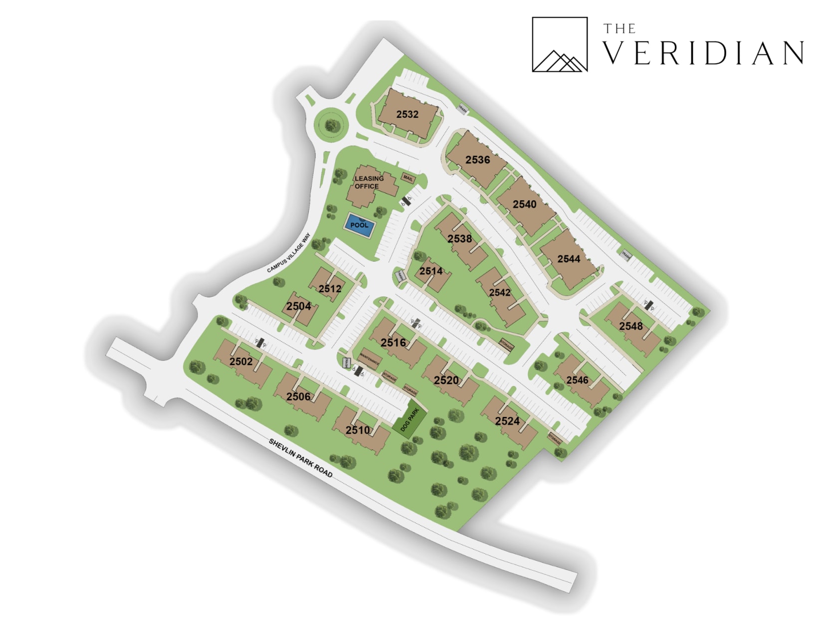 Community map of The Veridian in Bend, Oregon