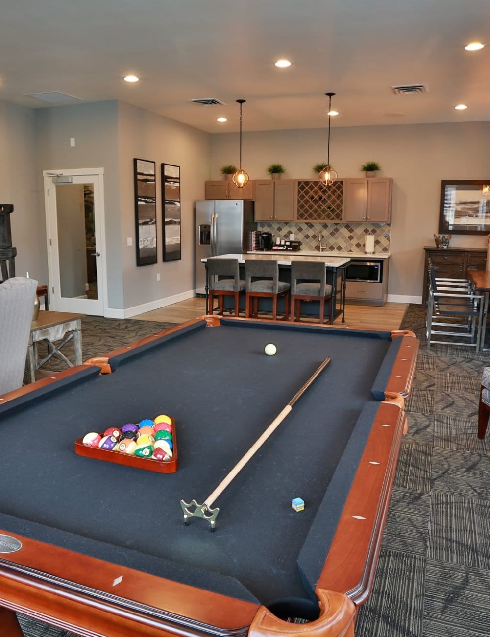 billiards table at The Fairway Apartments in Salem, Oregon