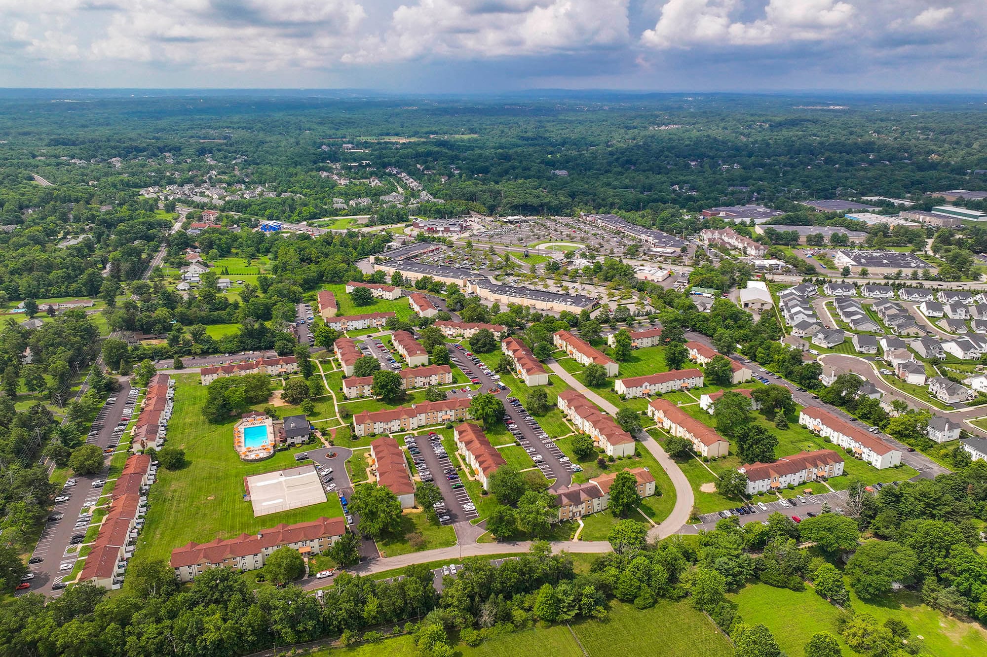 aerial view at The Addison, North Wales, Pennsylvania