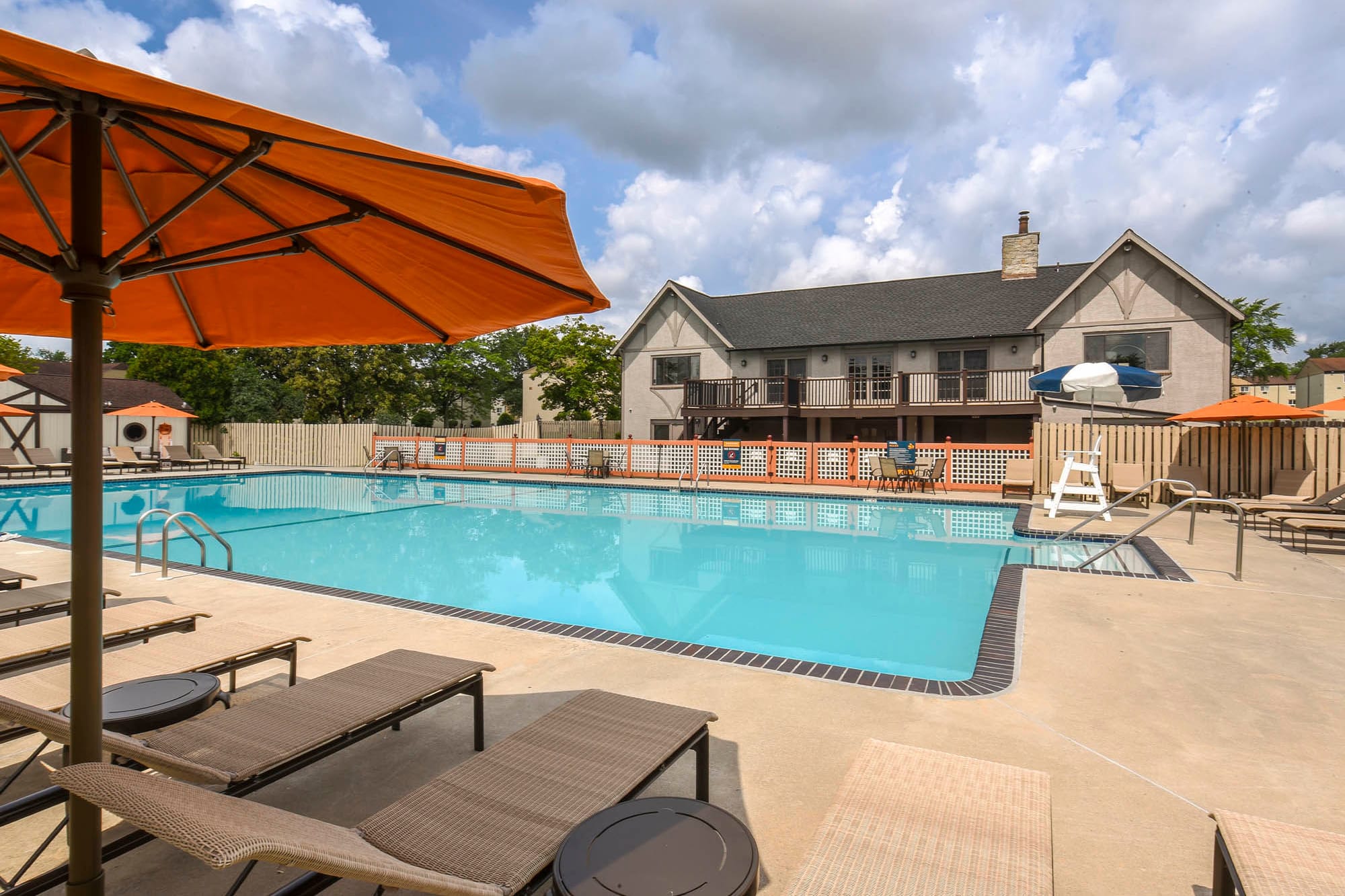 resort style pool at The Addison, North Wales, Pennsylvania