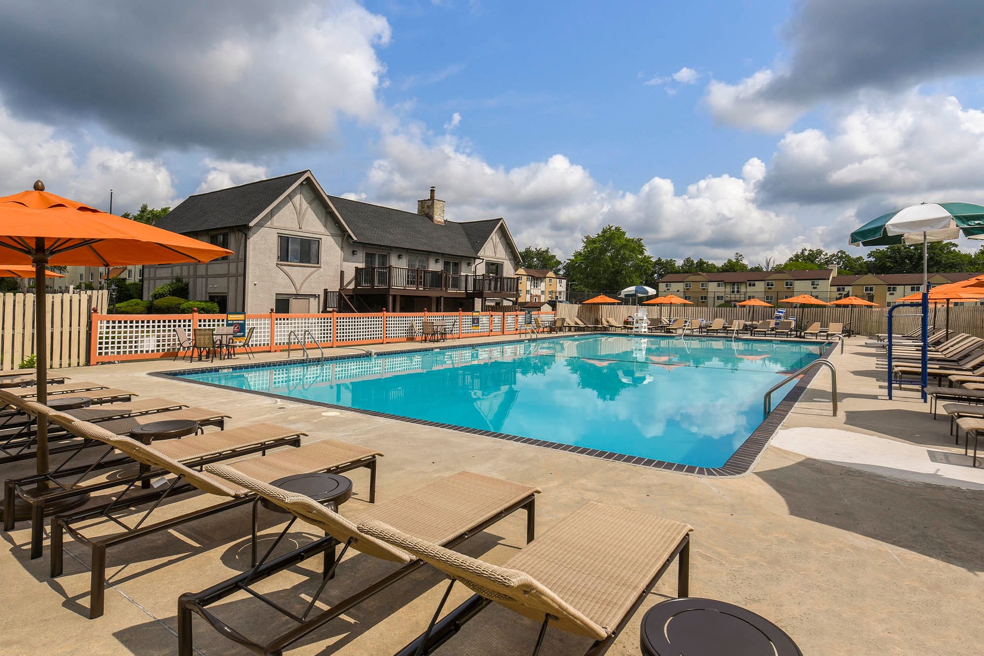 resort style pool at The Addison, North Wales, Pennsylvania