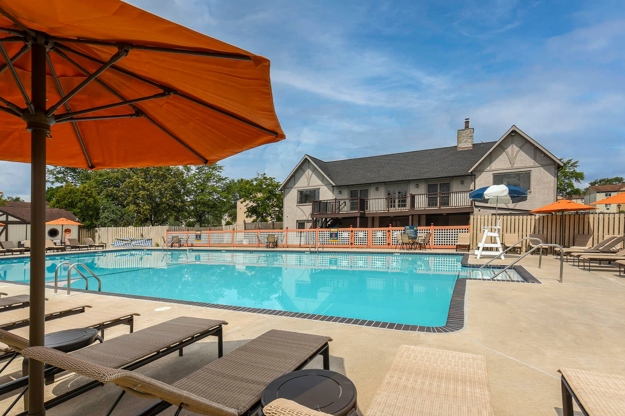 resort style pool at The Addison, North Wales, Pennsylvania