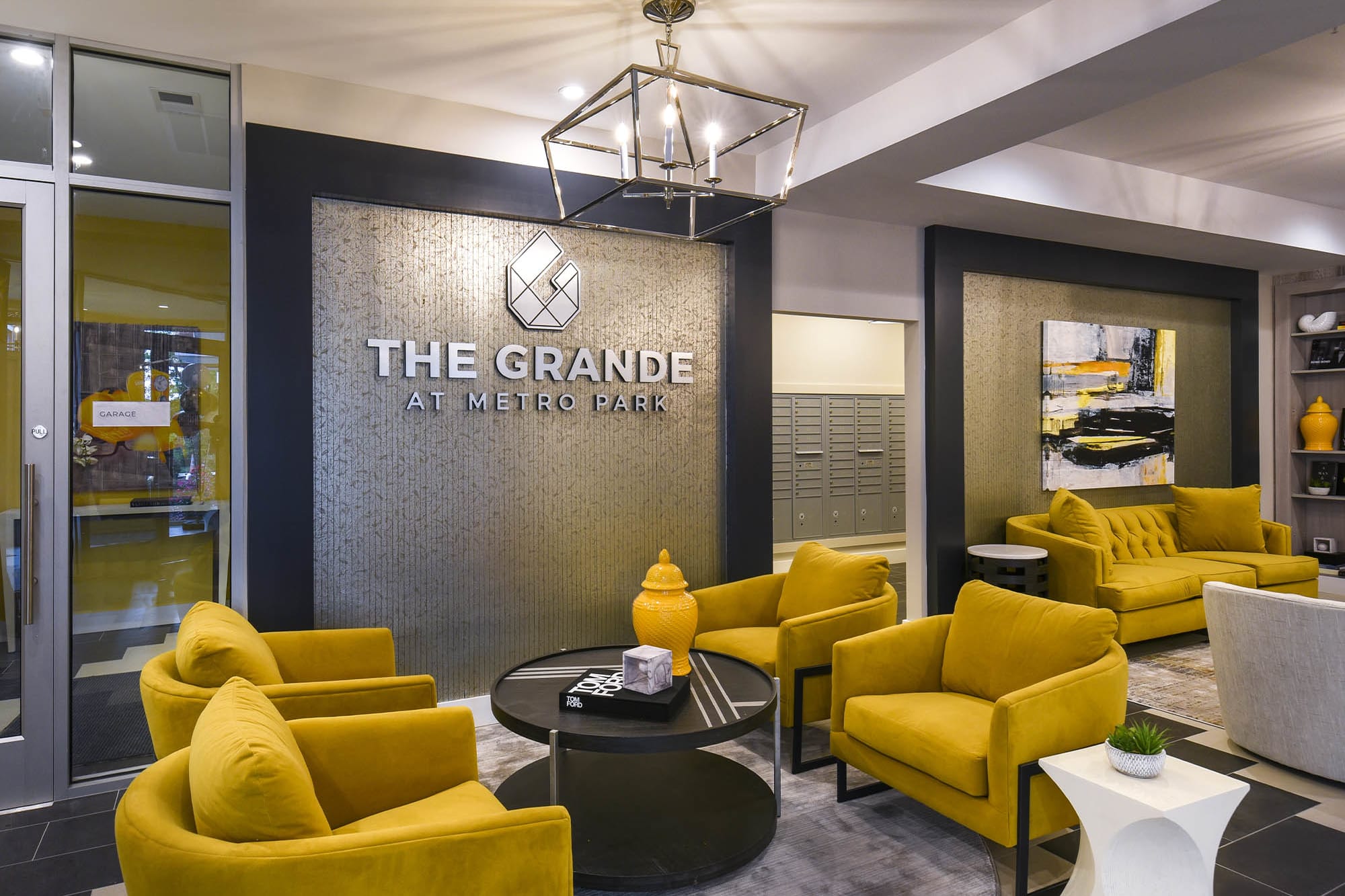 lounge at The Grande at MetroPark in Woodbridge, New Jersey