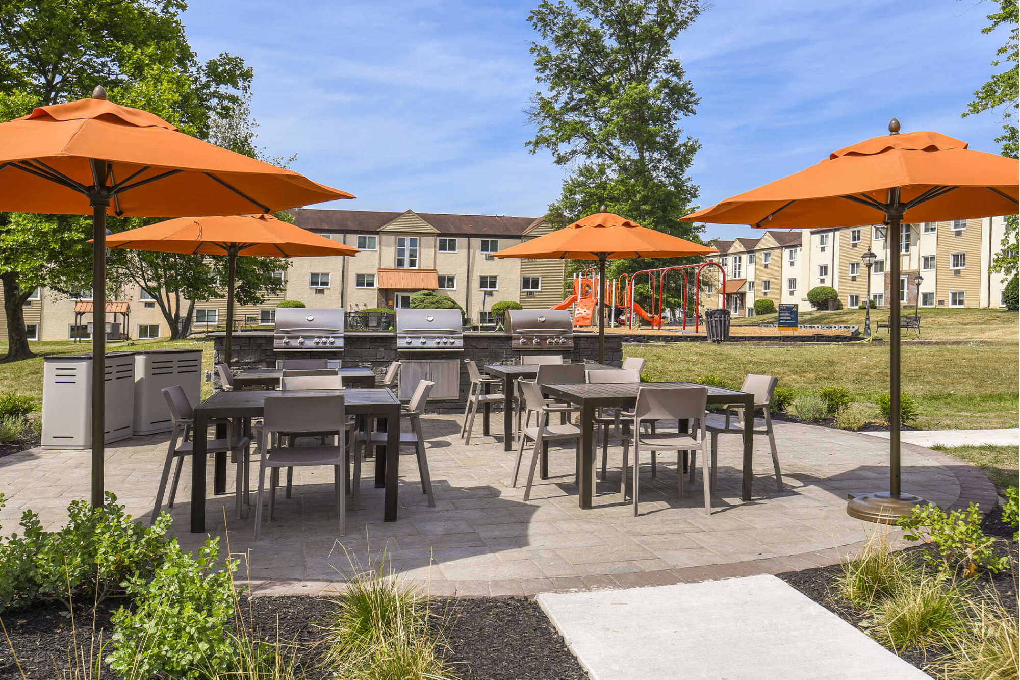 updated pool space at The Addison, North Wales, Pennsylvania