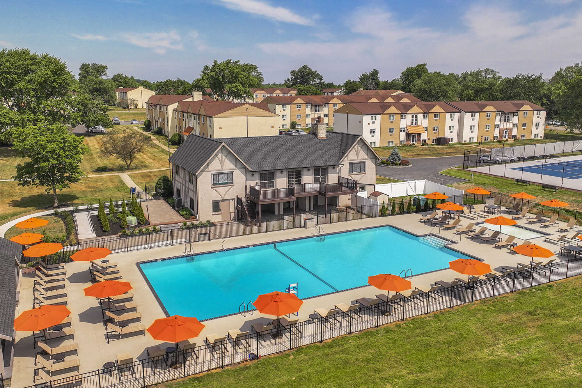 updated pool at The Addison, North Wales, Pennsylvania