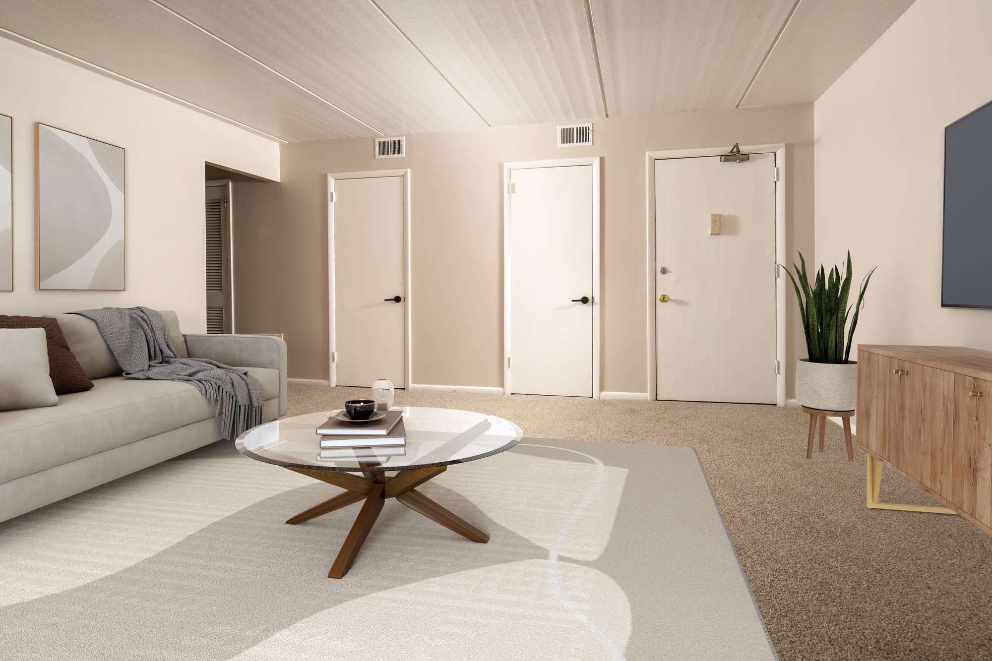 living room at Westover Pointe in Wilmington, Delaware