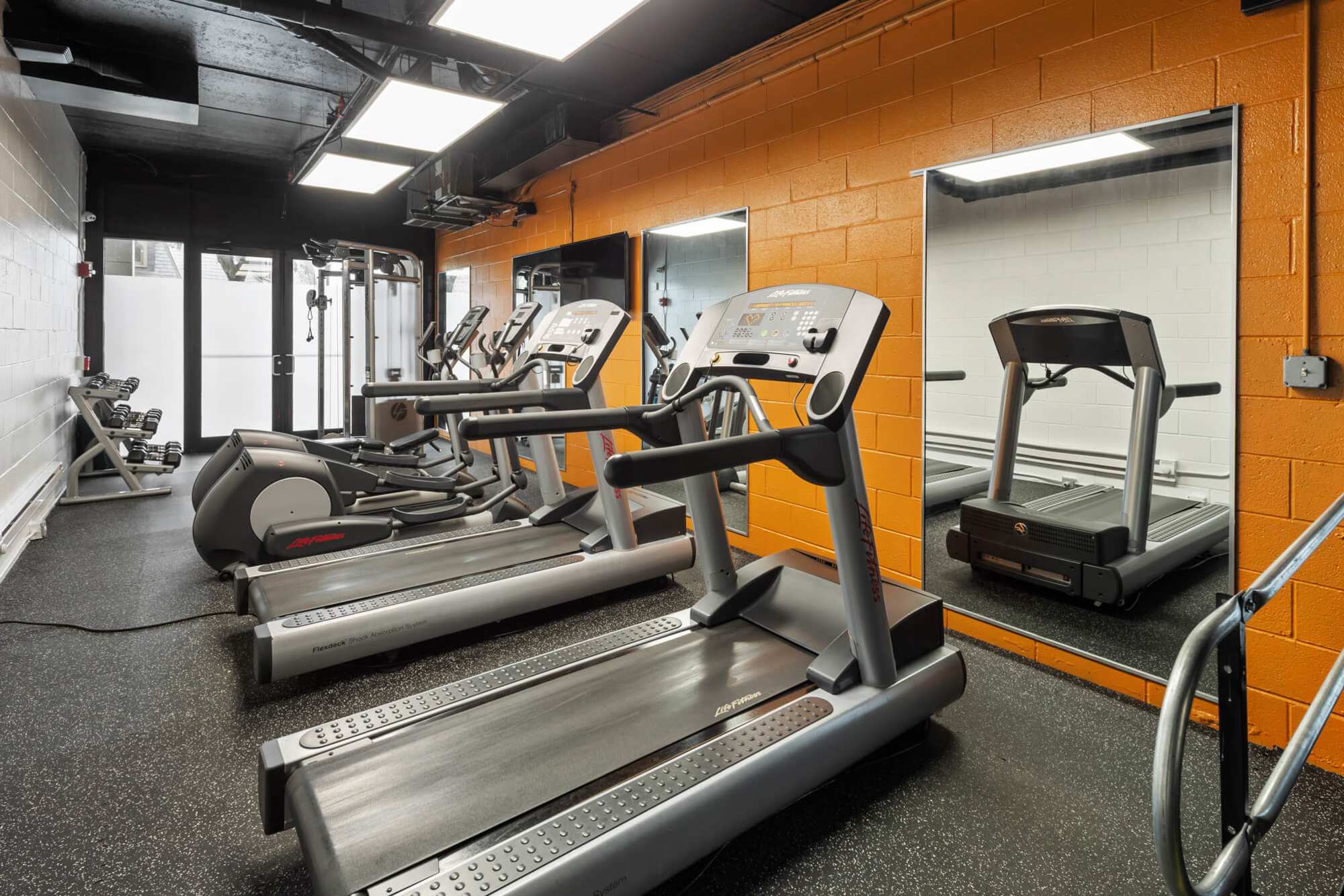 treadmills at The Monroe in Morristown, New Jersey
