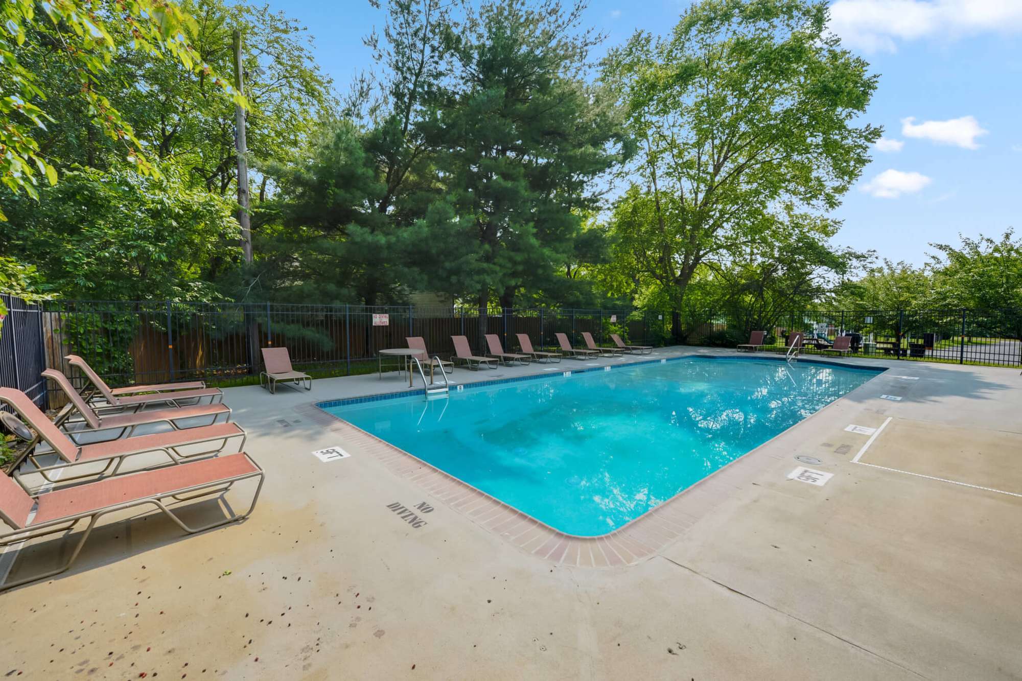 Swimming pool at Lehigh Square in Allentown, Pennsylvania