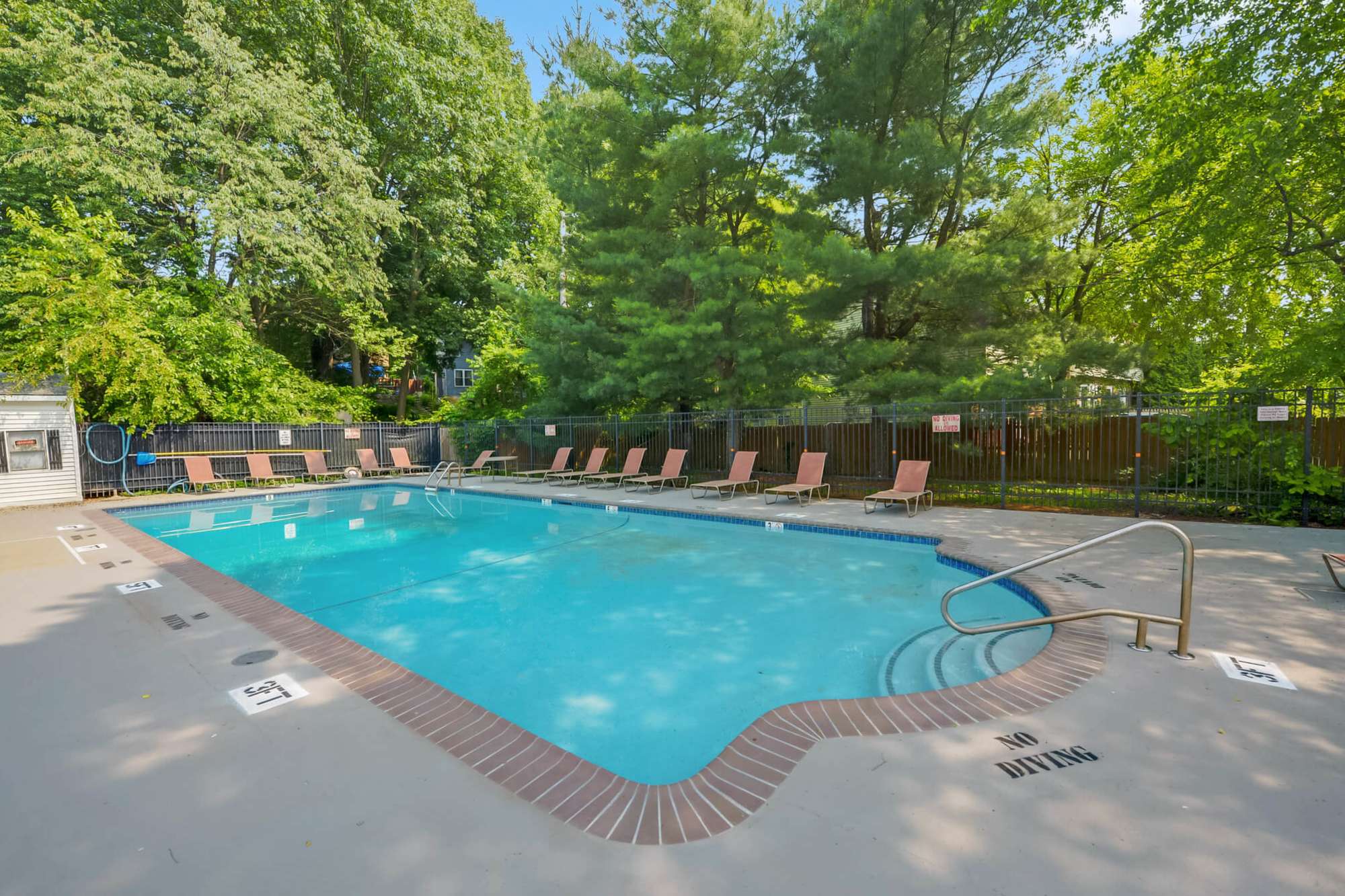Swimming pool at Lehigh Square in Allentown, Pennsylvania