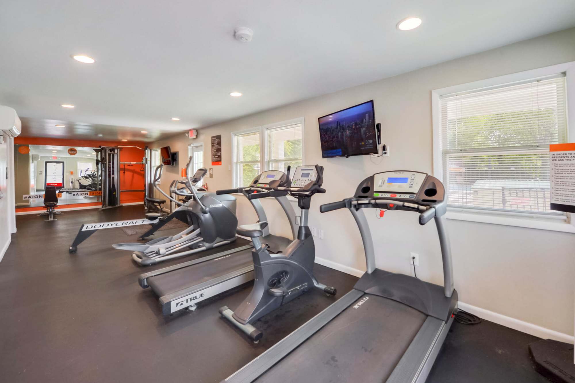 Treadmills at Lehigh Square in Allentown, Pennsylvania
