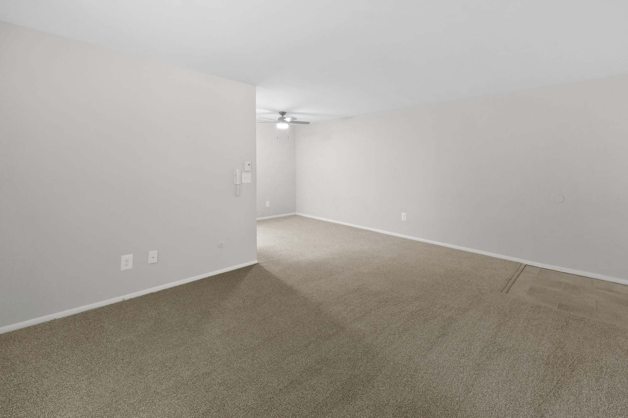 living room and dining room at Lehigh Square in Allentown, Pennsylvania