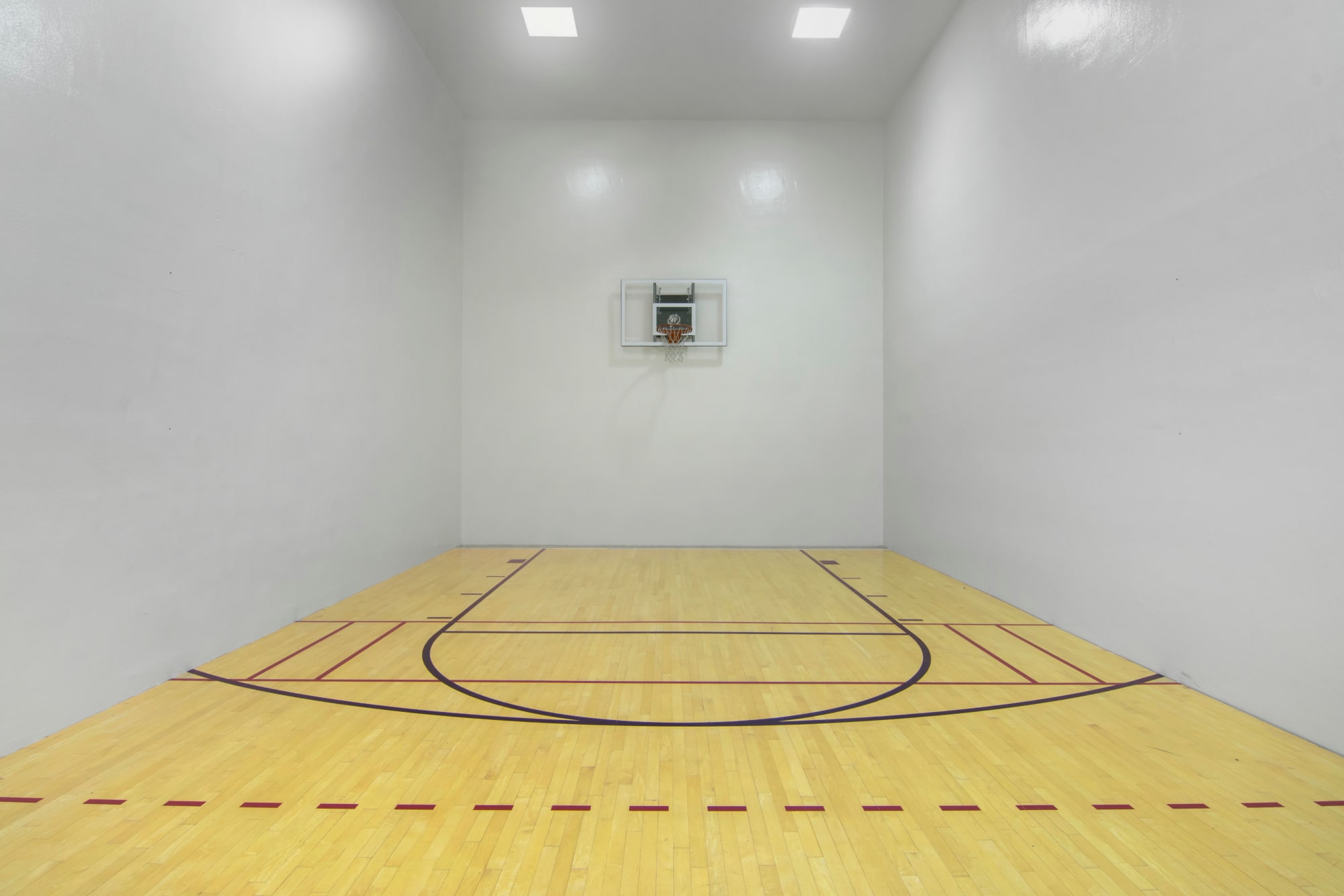 Indoor basketball court at Autumn Chase Apartments in Vancouver, Washington