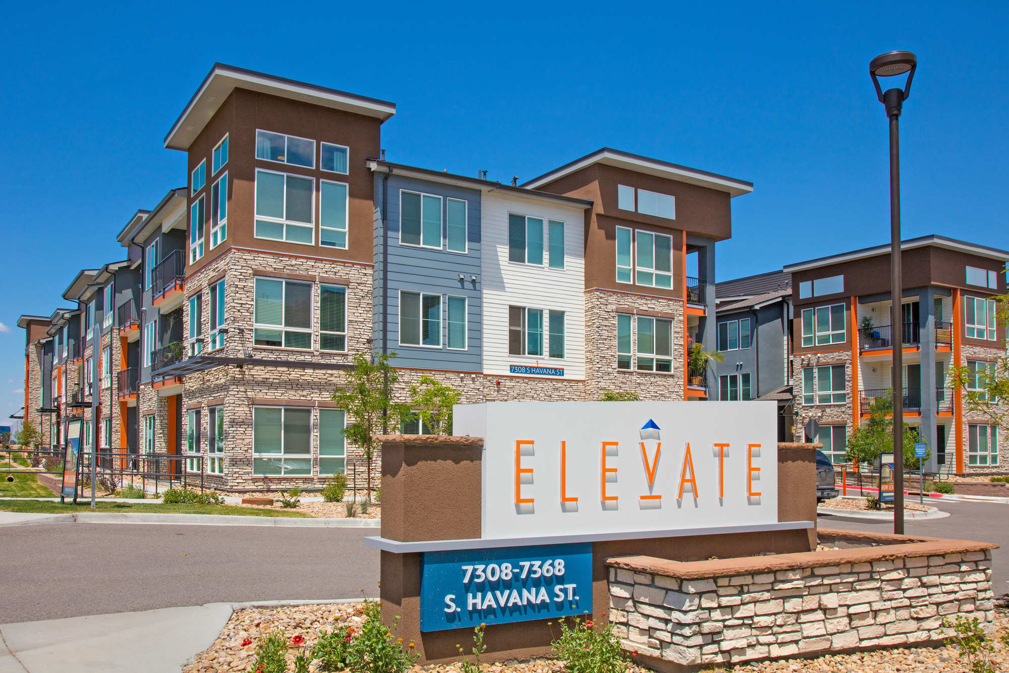 Sign outside of Elevate in Englewood, Colorado