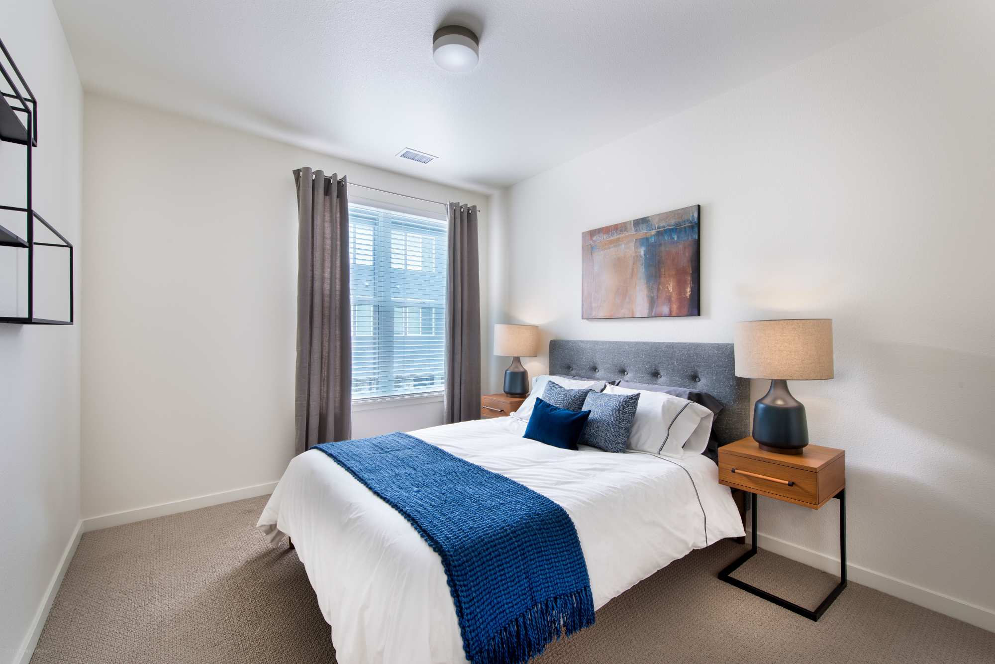 Bedroom with carpet at Elevate in Englewood, Colorado