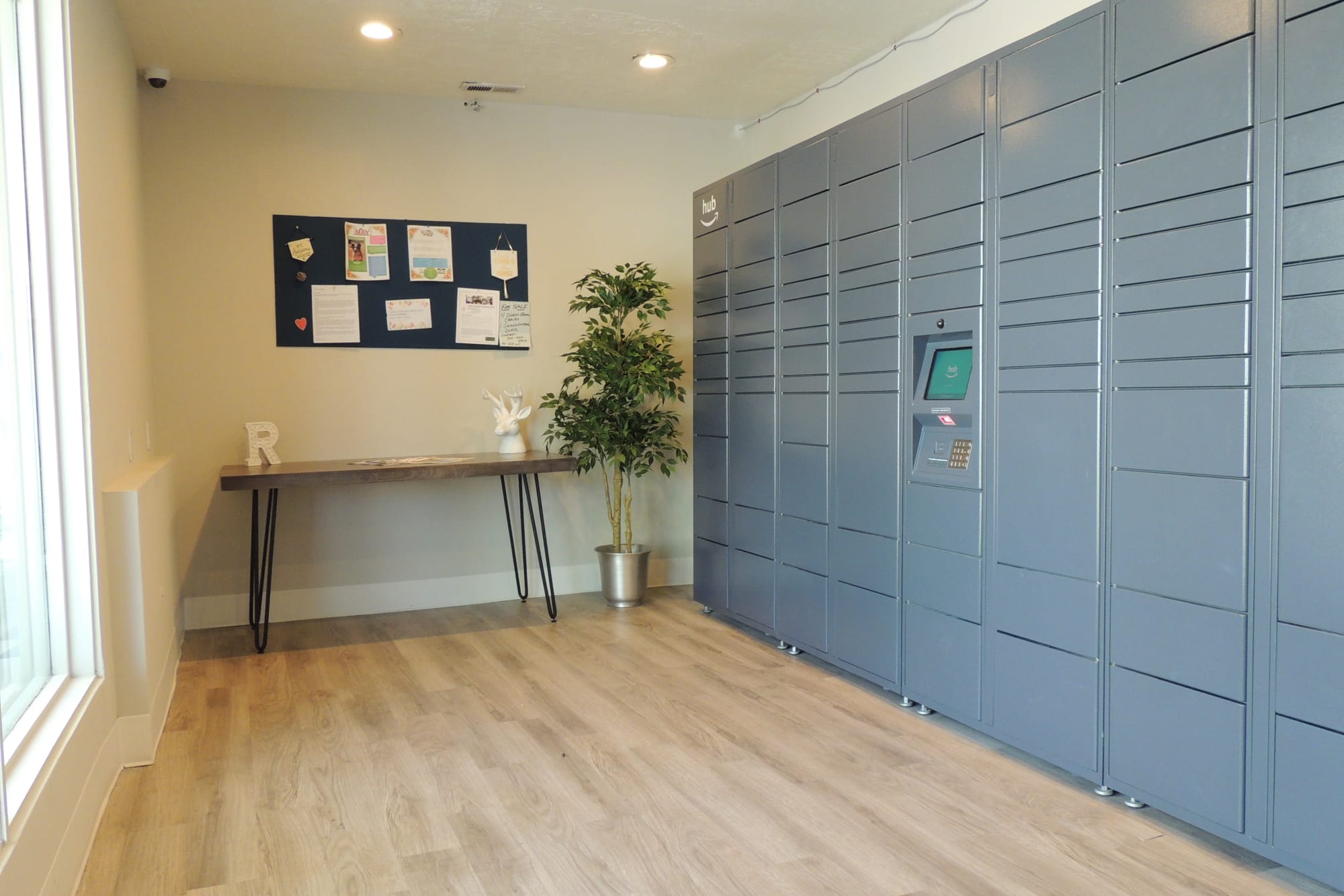 24-hour package lockers with Amazon HUB at Royal Farms Apartments in Salt Lake City, Utah